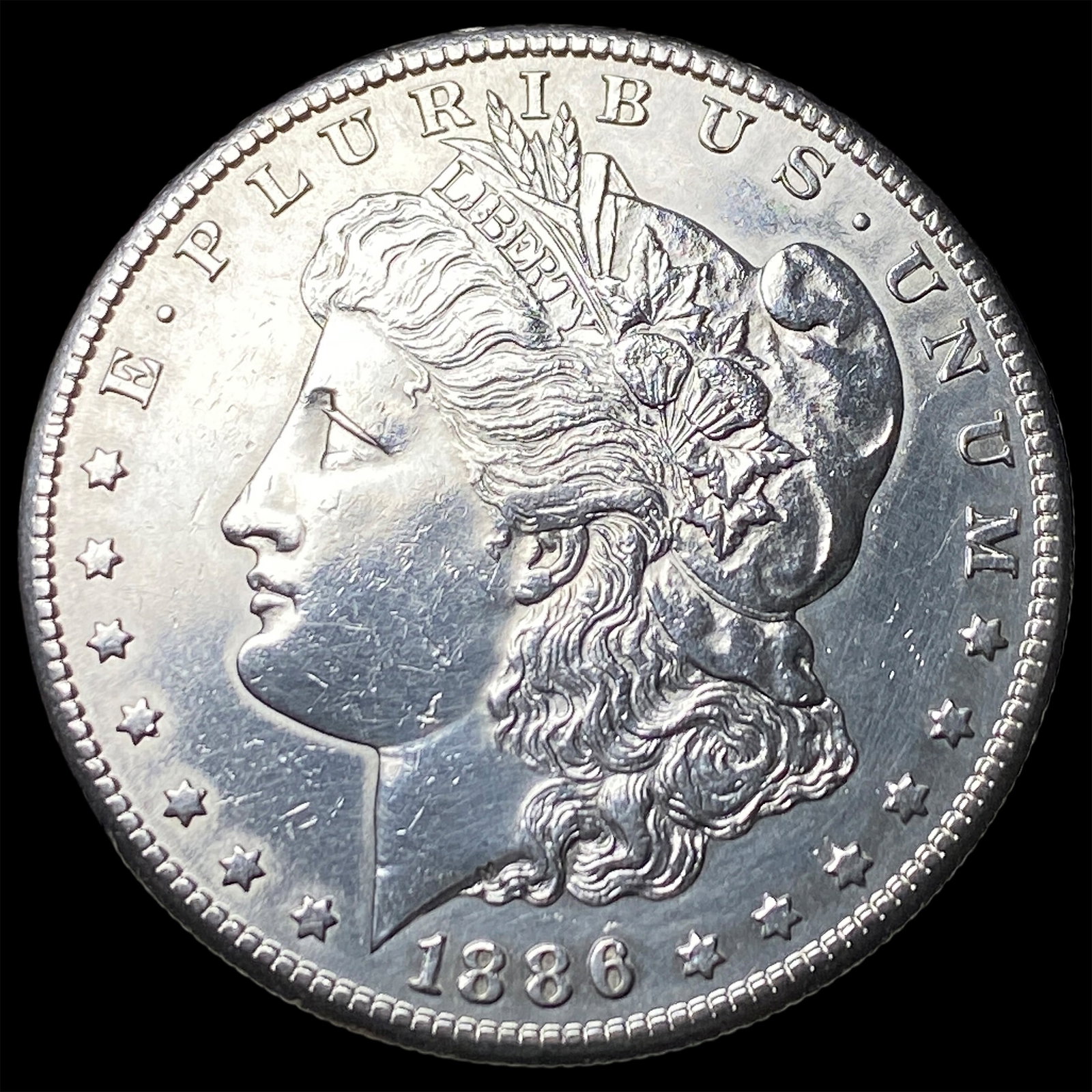 1886-S Morgan Silver Dollar CLOSELY UNCIRCULATED: 1886-S Morgan Silver Dollar CLOSELY UNCIRCULATED