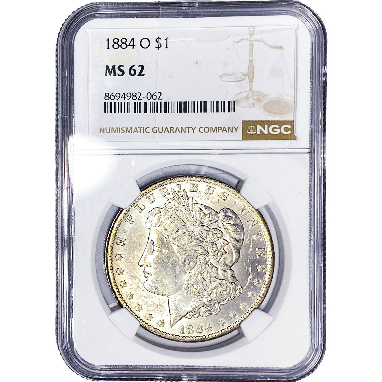 1884-O Morgan Silver Dollar NGC MS62 (1 of 2)