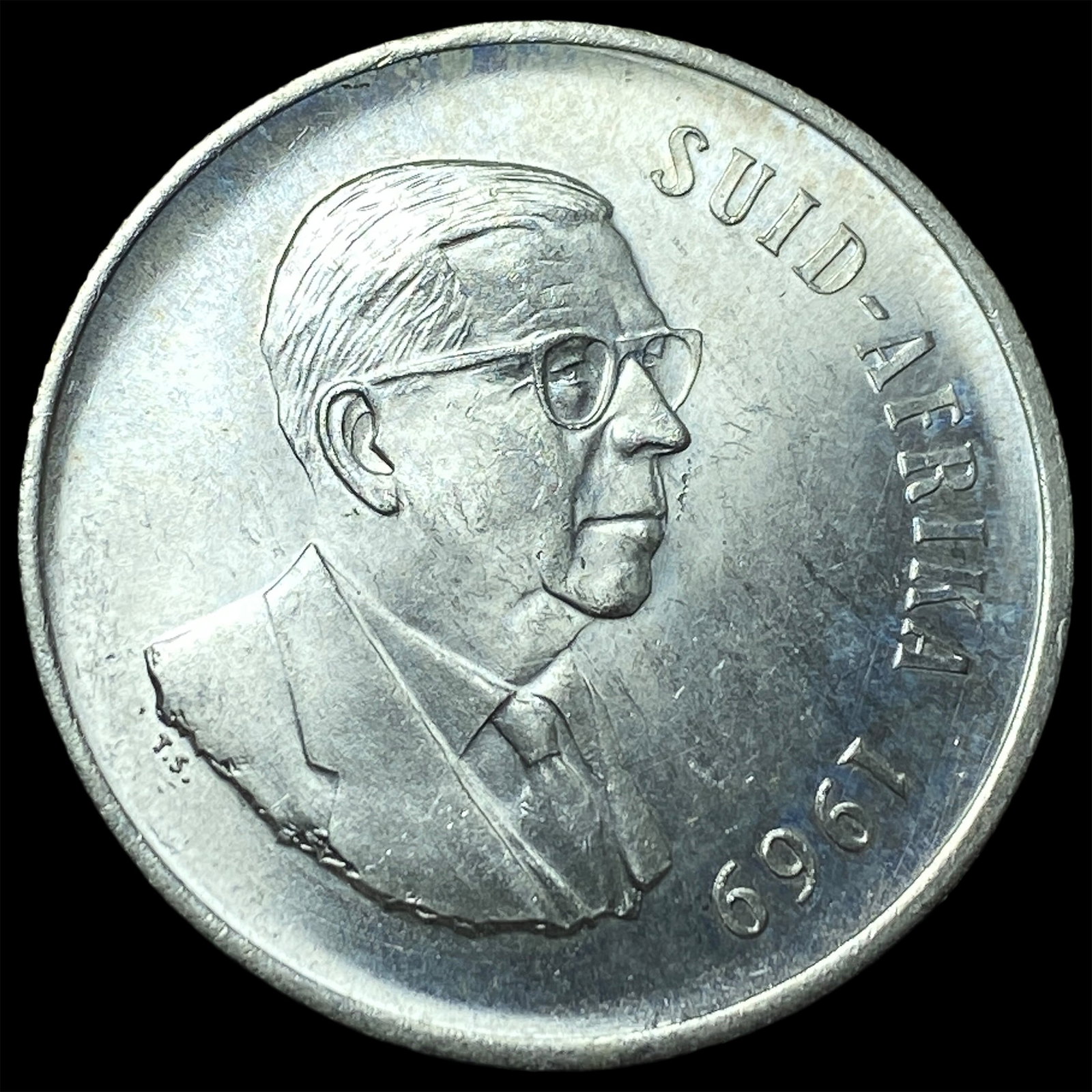 1969 South Africa Silver Rand (1 of 2)
