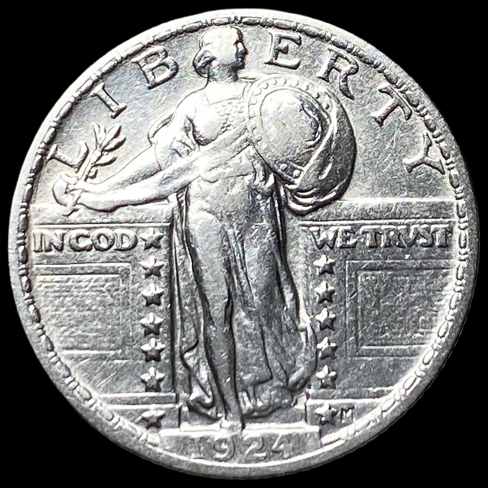 1924 Standing Liberty Quarter LIGHTLY CIRCULATED: 1924 Standing Liberty Quarter LIGHTLY CIRCULATED