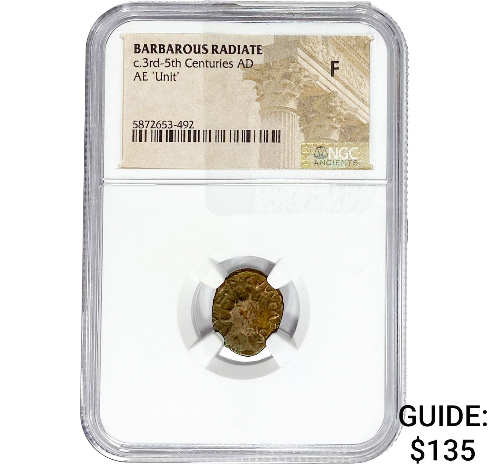 Barbarous Radiate c.3rd-5th Cent. AD Bronze Unit NGC F (1 of 2)