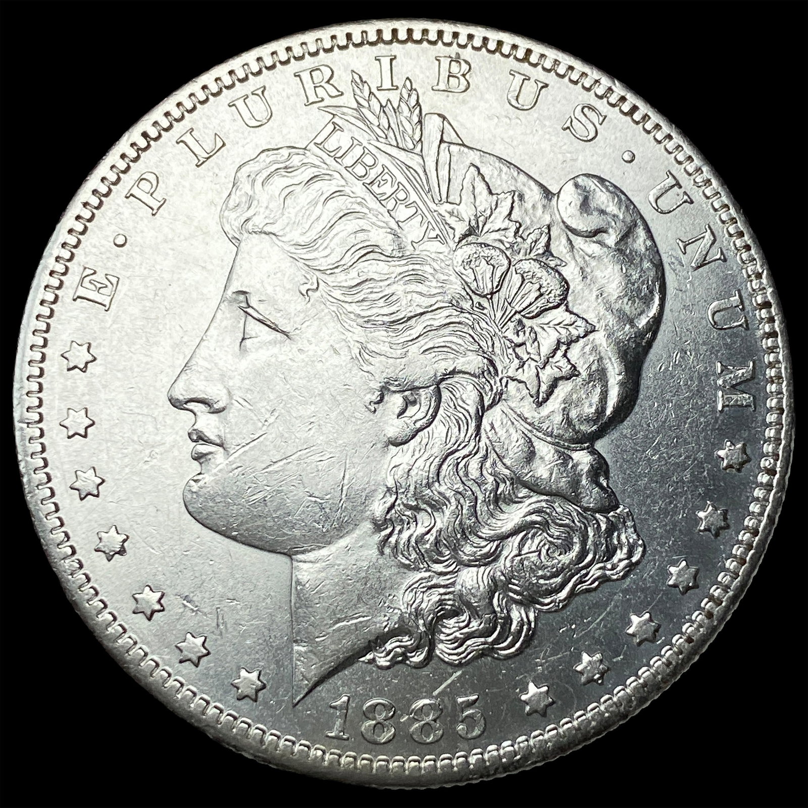 1885-S Silver Morgan Dollar CHOICE AU: 1885-S Silver Morgan Dollar CHOICE AU