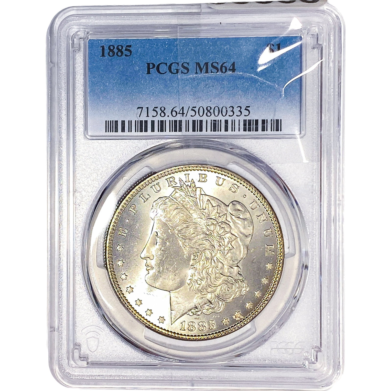 1885 Morgan Silver Dollar PCGS MS64: 1885 Morgan Silver Dollar PCGS MS64
