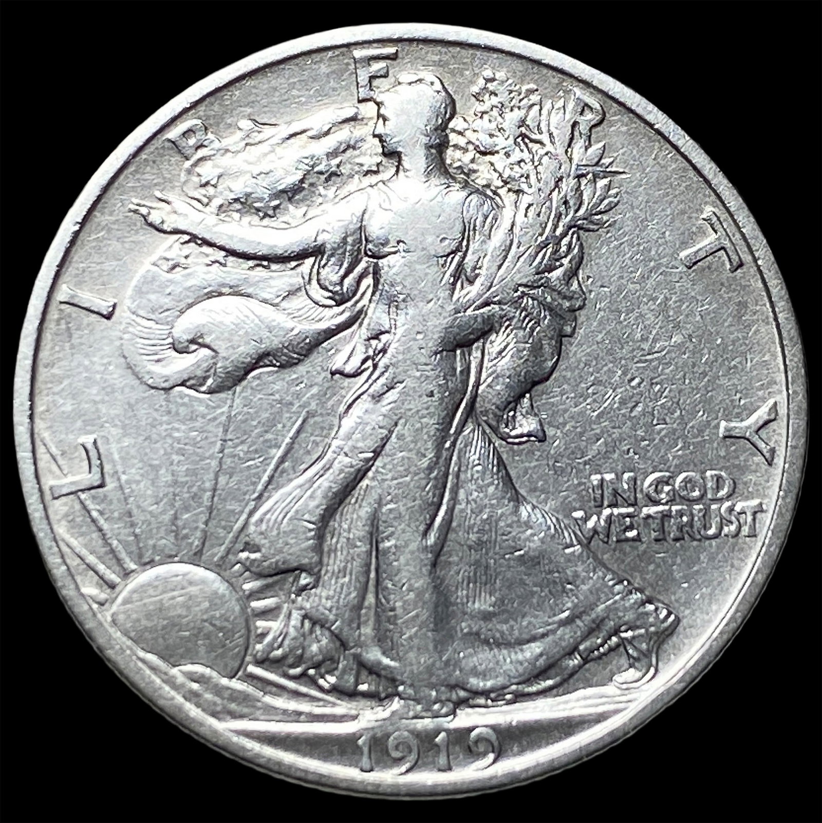 1919-S Silver Walking Liberty Half Dollar LIGHTLY CIRCULATED: 1919-S Silver Walking Liberty Half Dollar LIGHTLY CIRCULATED