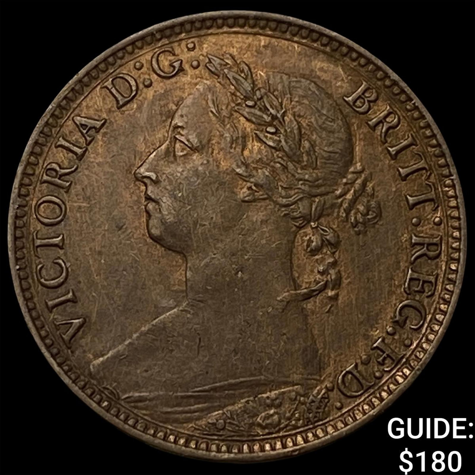 1881 Great Britain Bronze Farthing (1 of 2)