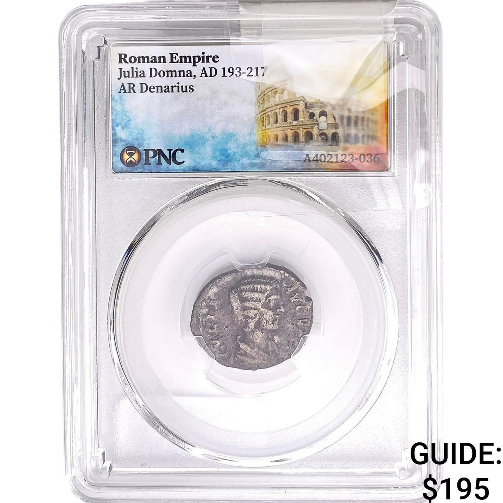 Roman Julia Domna, AD 193-217 Silver Denarius PNC: Roman Julia Domna, AD 193-217 Silver Denarius PNC