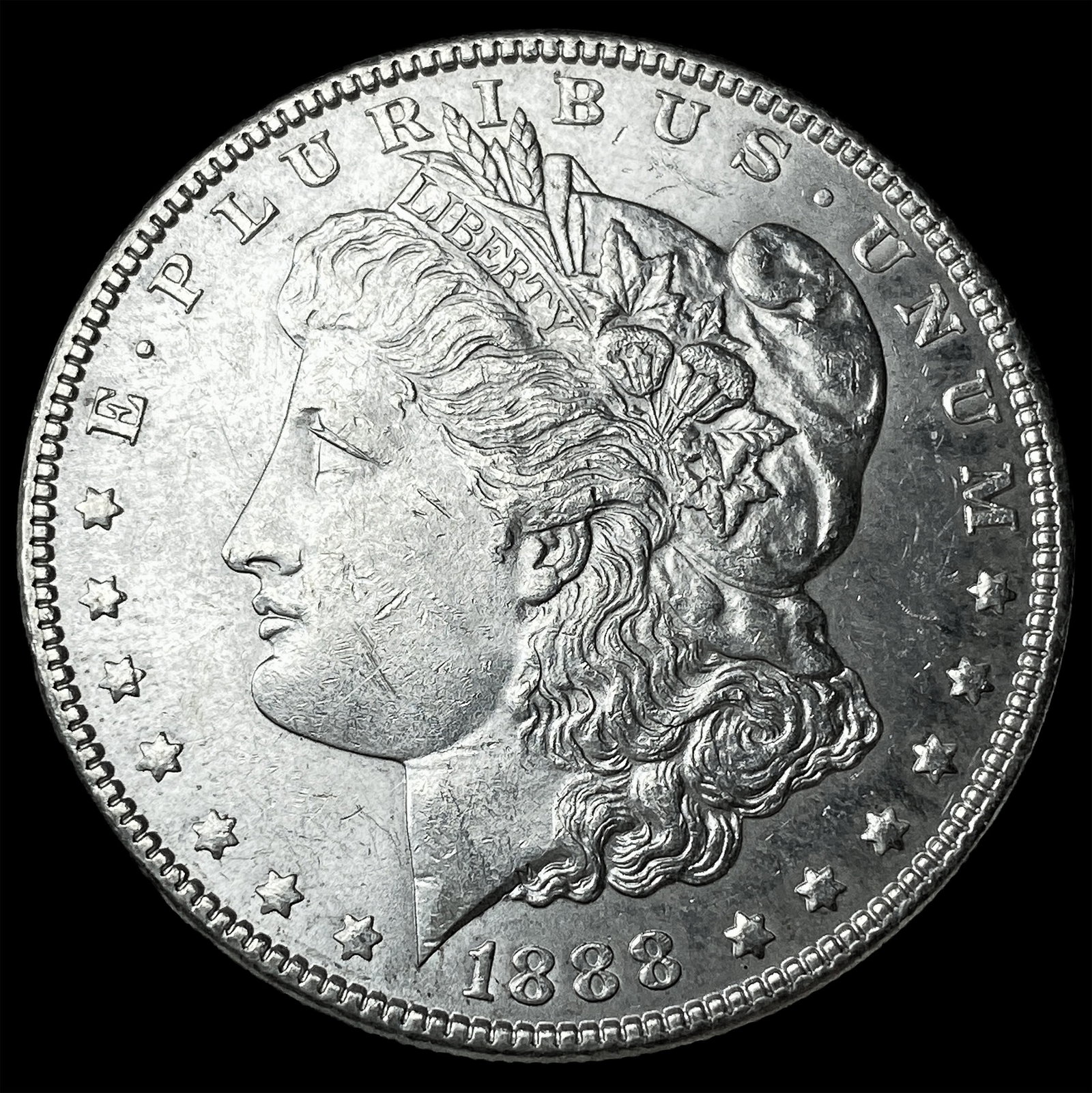 1888 Morgan Silver Dollar NEARLY UNCIRCULATED: 1888 Morgan Silver Dollar NEARLY UNCIRCULATED