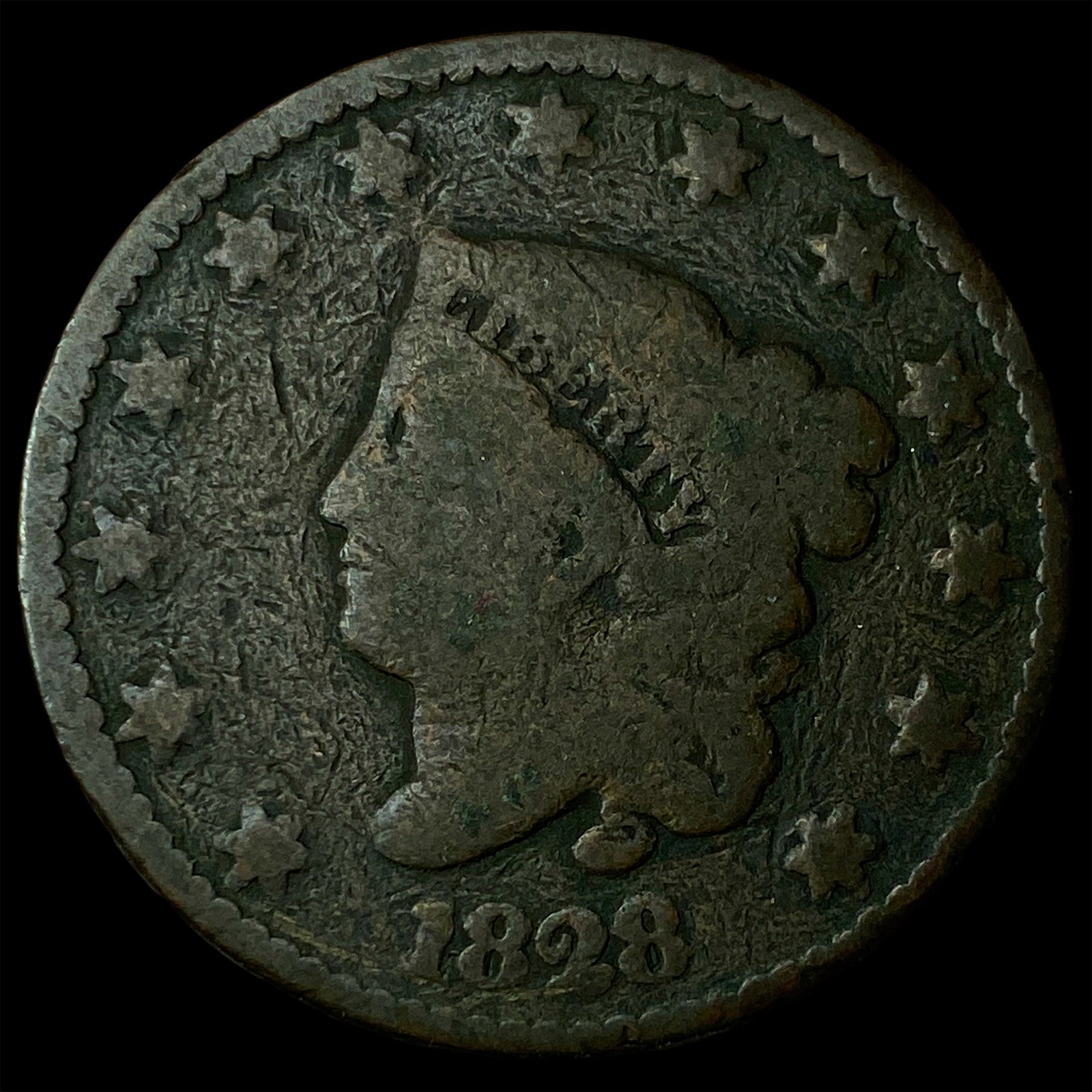 1828 Large Cent NICELY CIRCULATED (1 of 2)