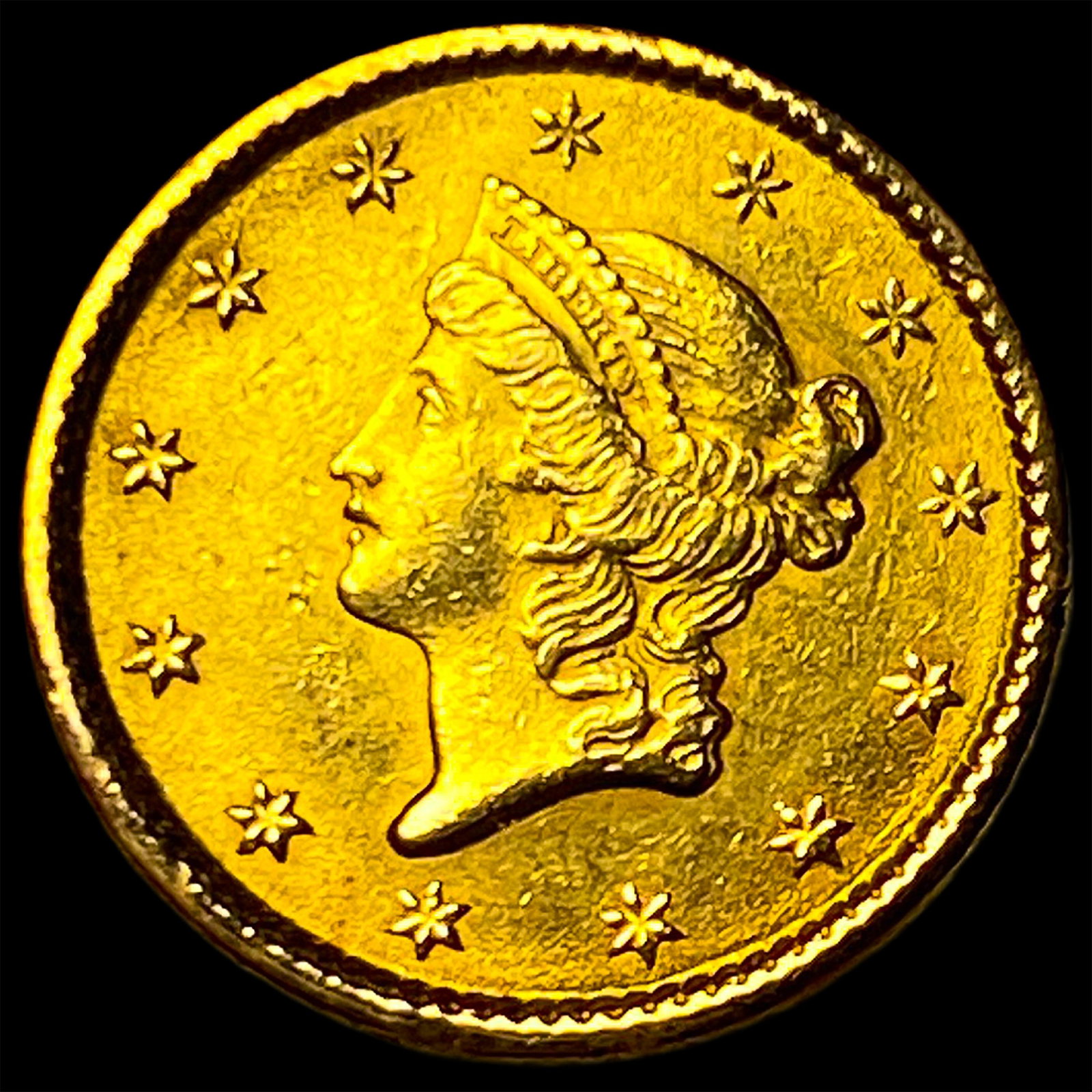 1853 Gold $1 Liberty Head UNCIRCULATED (1 of 2)