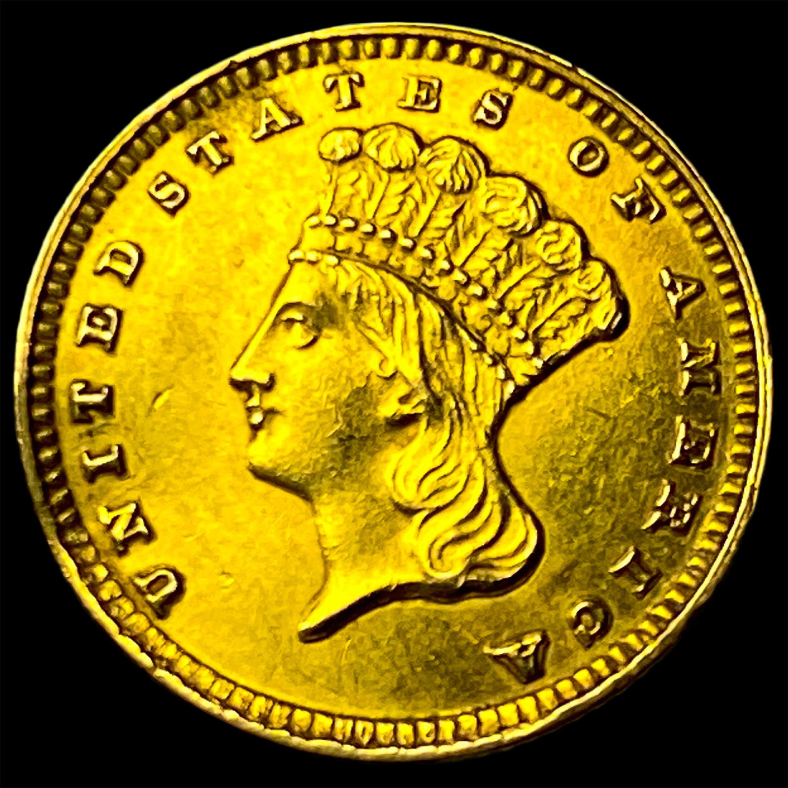 1888 Gold $1 Indian Head Type 3 UNCIRCULATED (1 of 2)