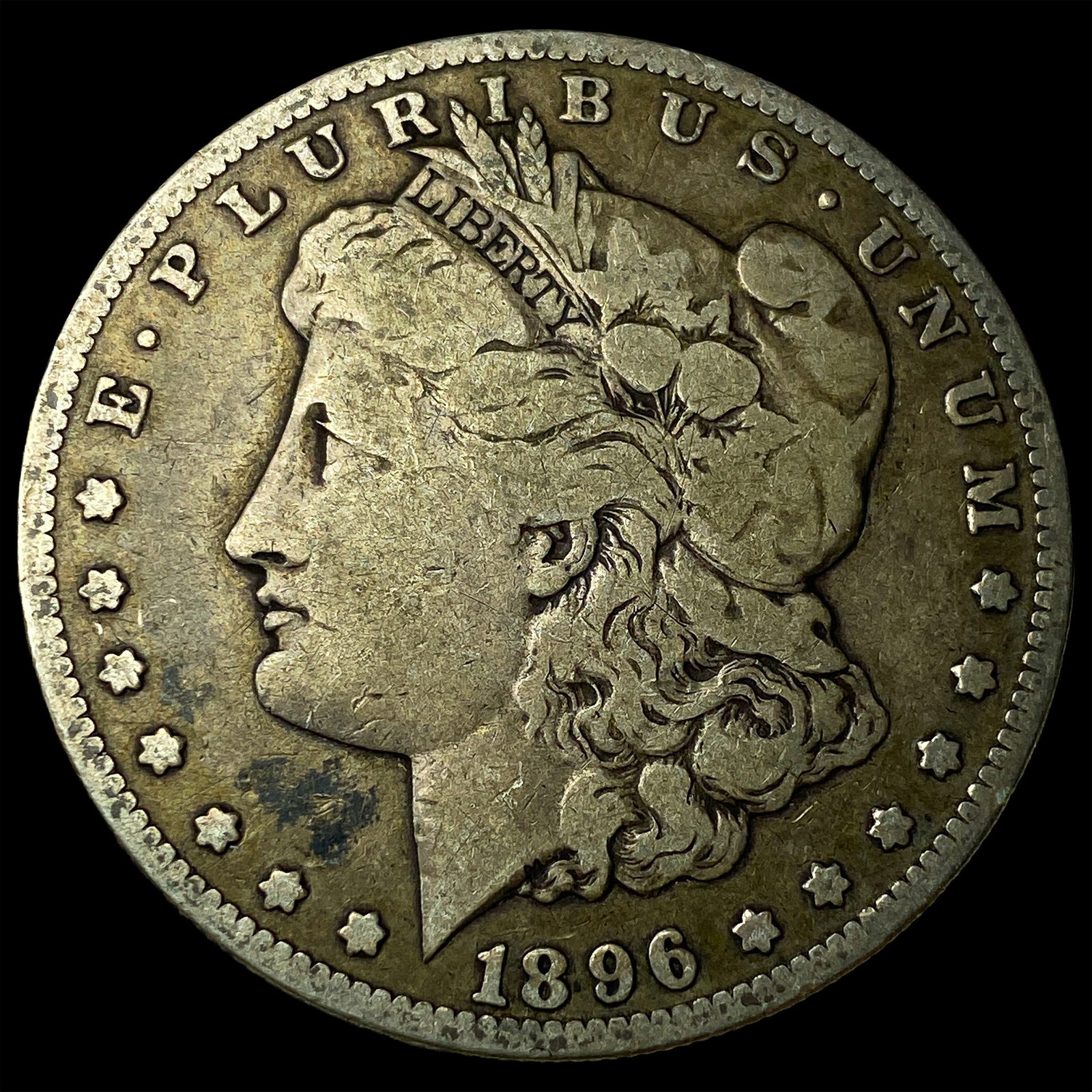 1896-S Silver Morgan Dollar LIGHTLY CIRCULATED: 1896-S Silver Morgan Dollar LIGHTLY CIRCULATED