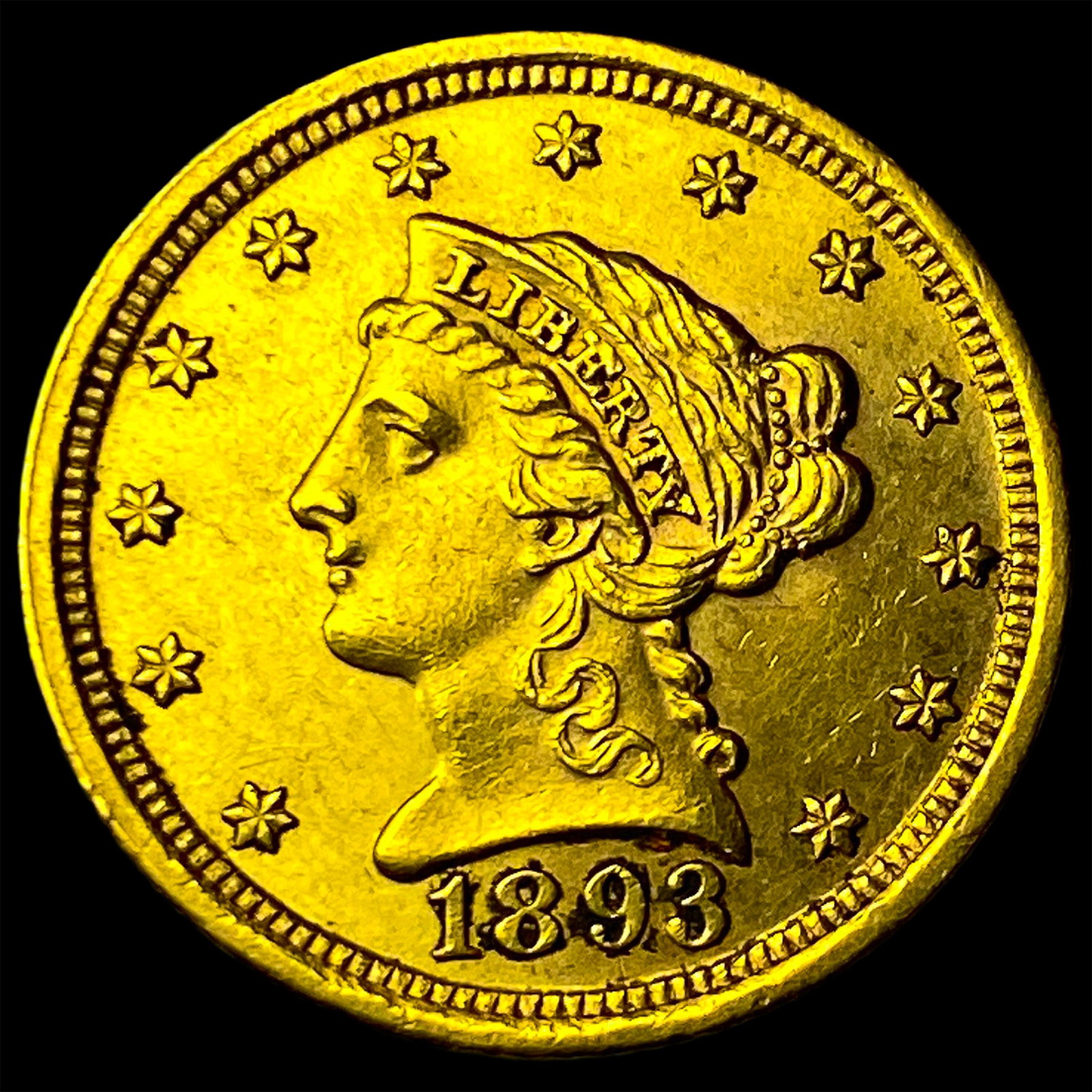 1893 Liberty Head Gold $2.5 Quarter Eagle CHOICE BU: 1893 Liberty Head Gold $2.5 Quarter Eagle CHOICE BU