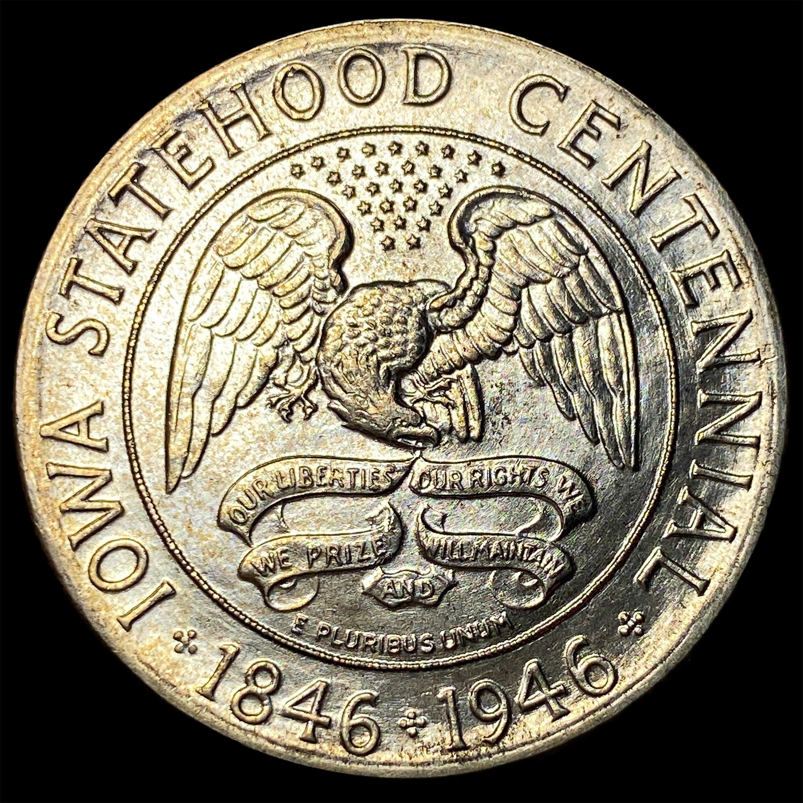 1946 Iowa Centennial Silver Half Dollar GEM BU (1 of 2)