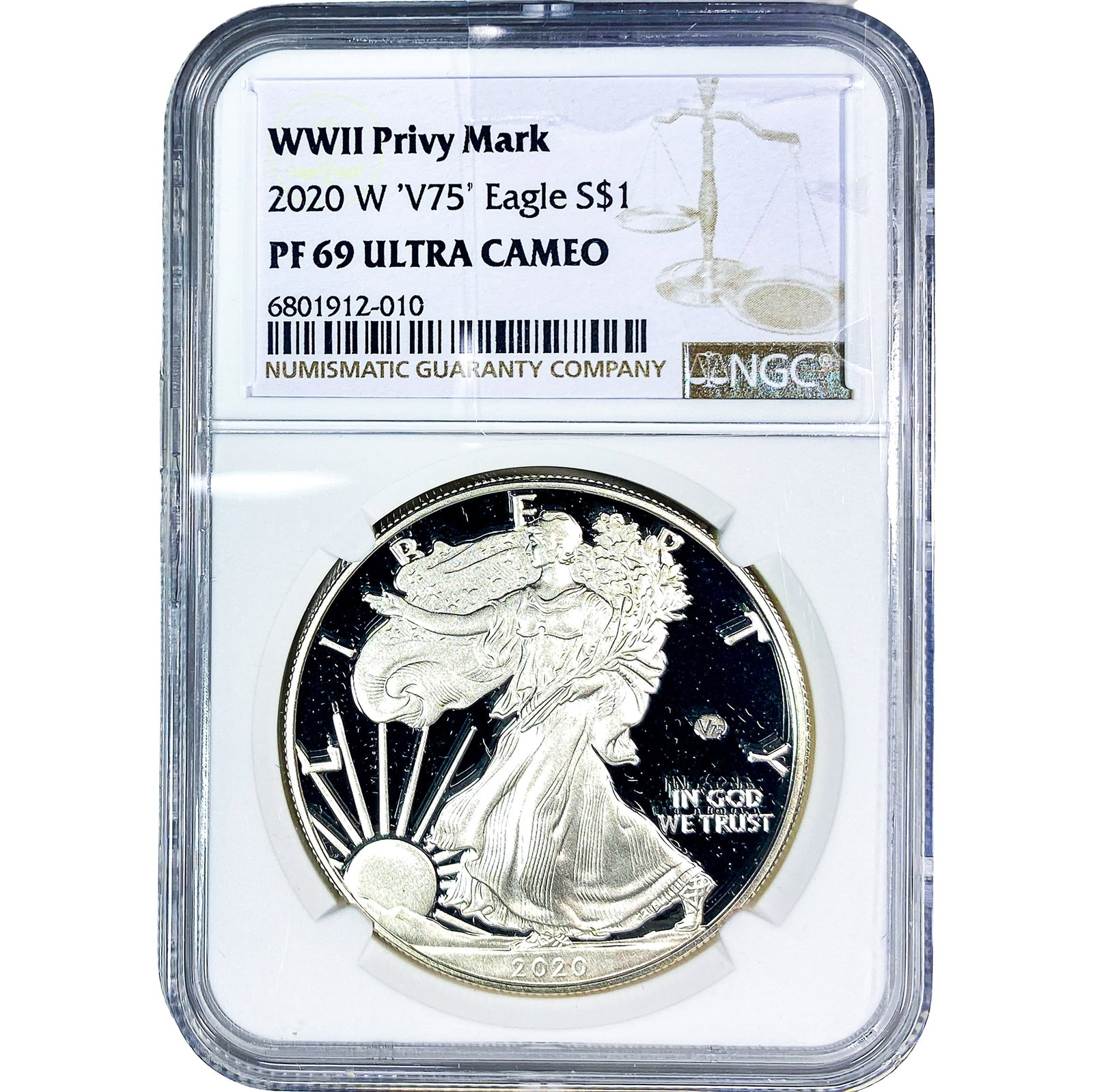 2020-W Silver Eagle NGC PF69 Ultra Cameo (1 of 2)