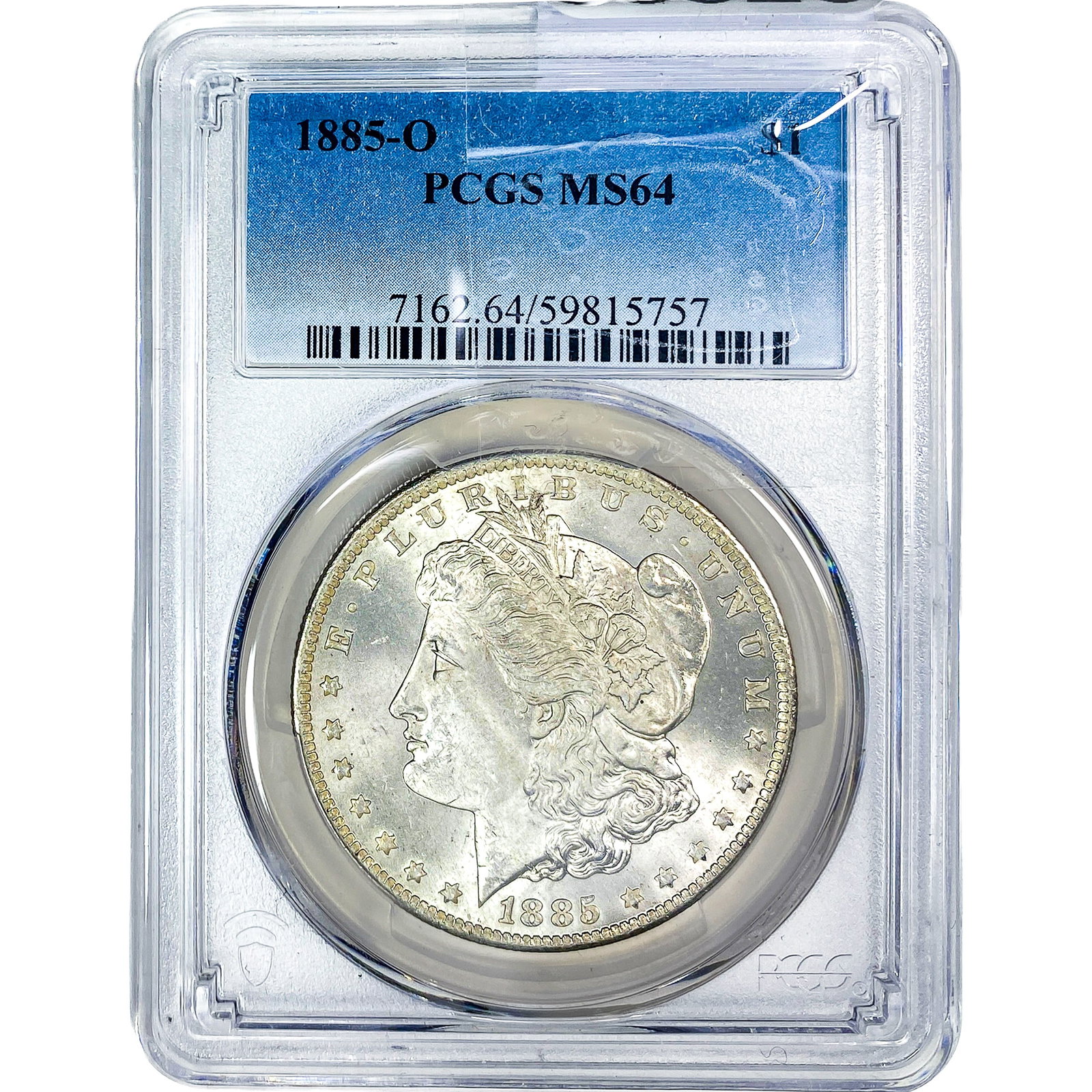 1885-O Morgan Silver Dollar PCGS MS64: 1885-O Morgan Silver Dollar PCGS MS64