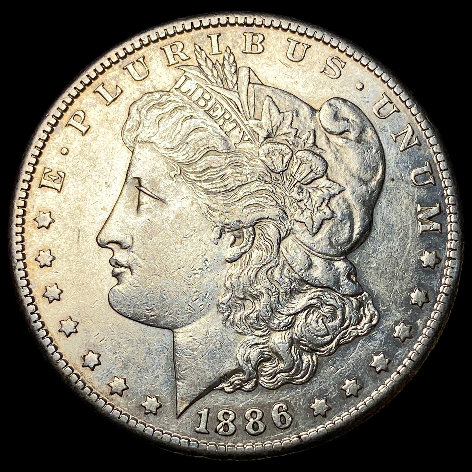 1886-S Silver Morgan Dollar CHOICE AU: 1886-S Silver Morgan Dollar CHOICE AU