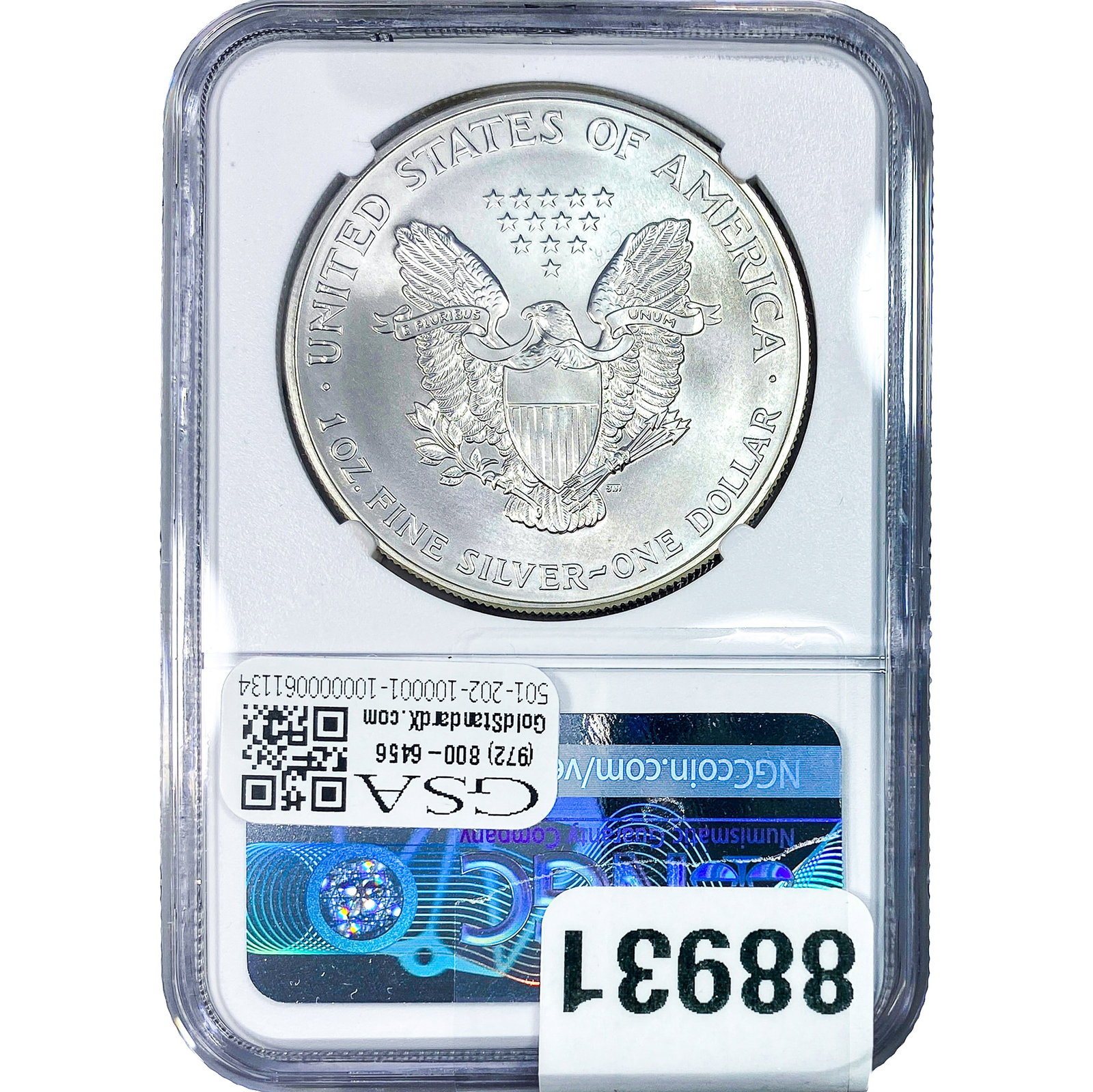 2000 Silver Eagle NGC MS68 - 2