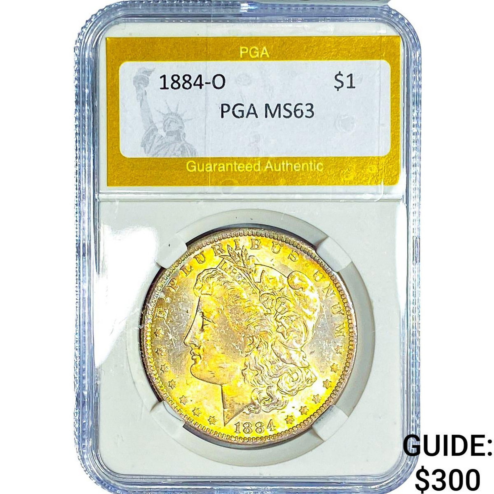 1884-O Morgan Silver Dollar PGA MS63: 1884-O Morgan Silver Dollar PGA MS63