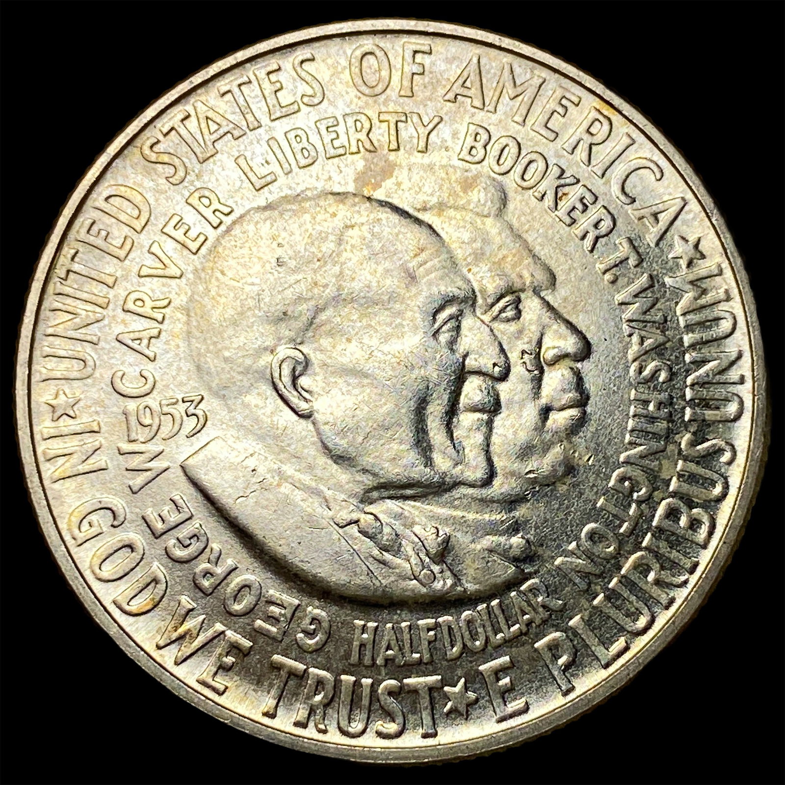 1953 Silver Washington/Carver Half Dollar UNCIRCULATED: 1953 Silver Washington/Carver Half Dollar UNCIRCULATED