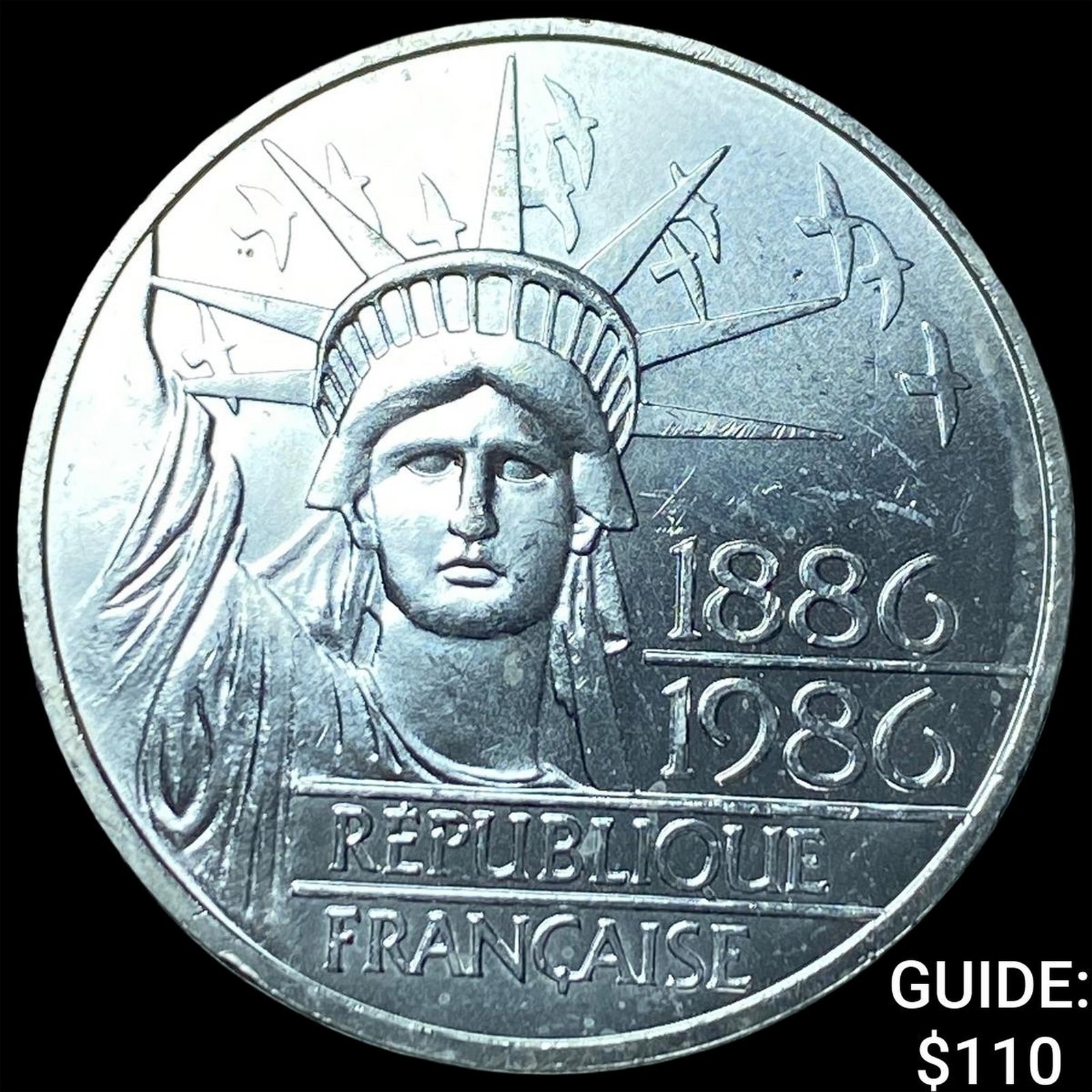 1986 France Silver 100 Francs: 1986 France Silver 100 Francs