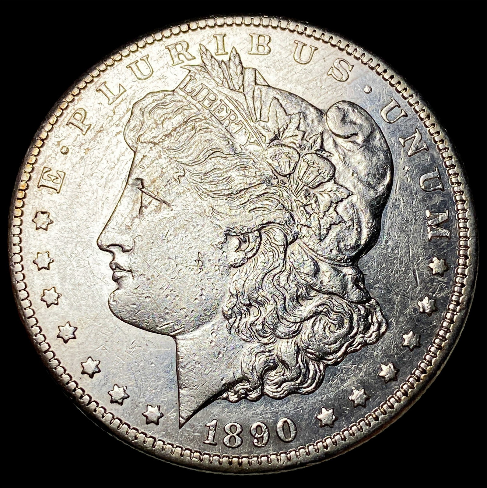 1890-CC Silver Morgan Dollar CLOSELY UNCIRCULATED (1 of 2)