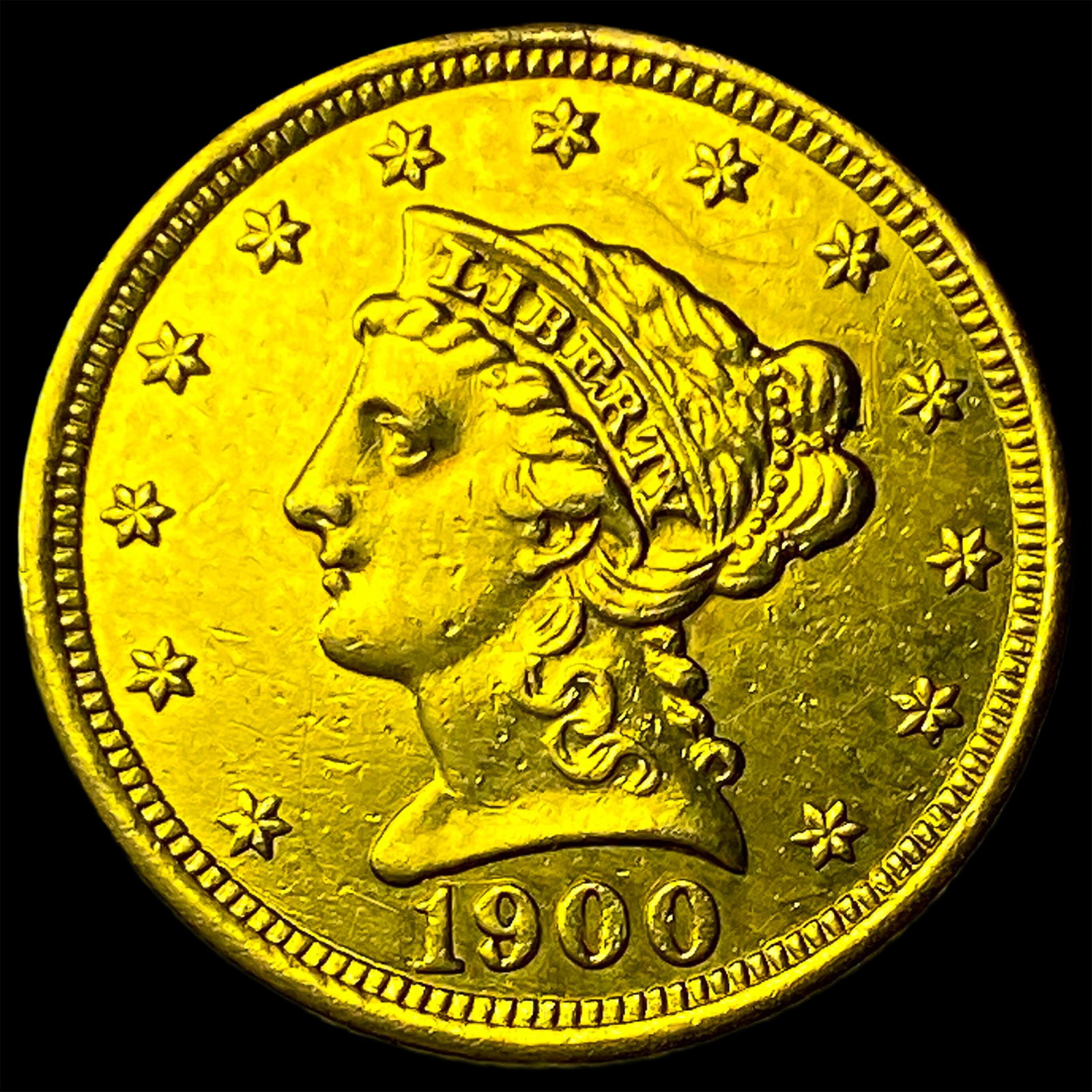 1900 Liberty Head Gold Quarter Eagle $2.50 UNCIRCULATED (1 of 2)