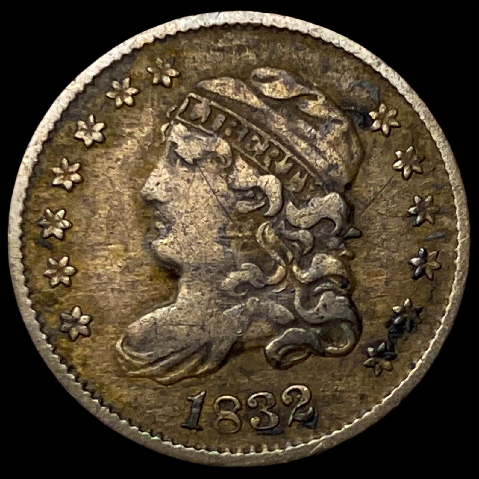 1832 Capped Bust Half Dime NEARLY UNCIRCULATED (1 of 2)