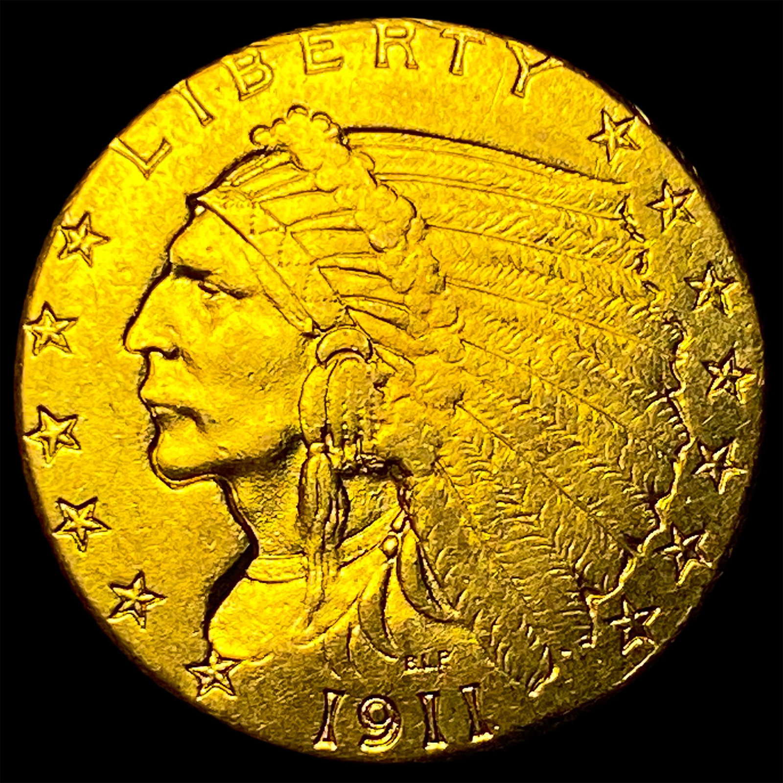 1911 Indian Head Gold $2.50 Quarter Eagle UNCIRCULATED: 1911 Indian Head Gold $2.50 Quarter Eagle UNCIRCULATED