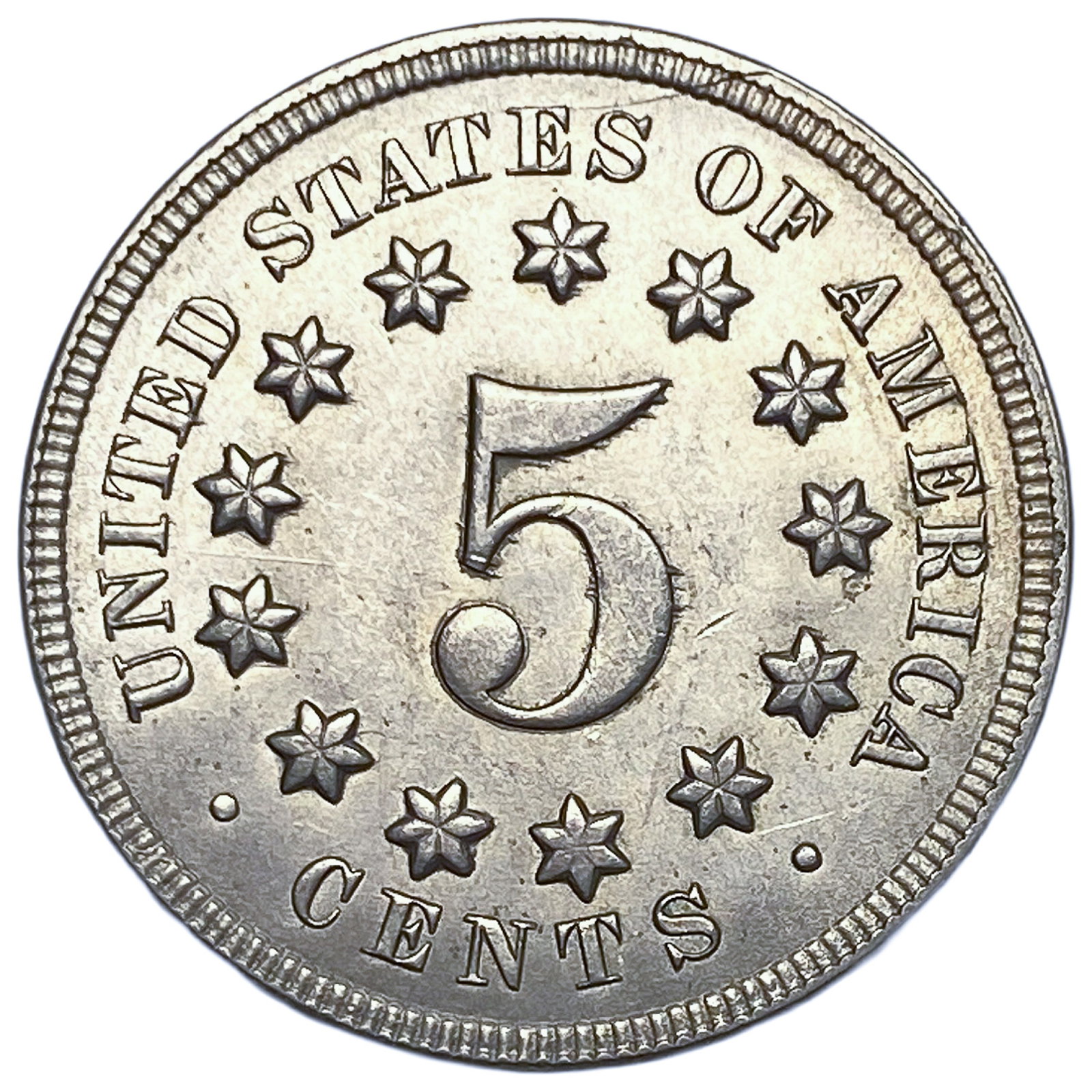 1868 Shield Nickel - 2