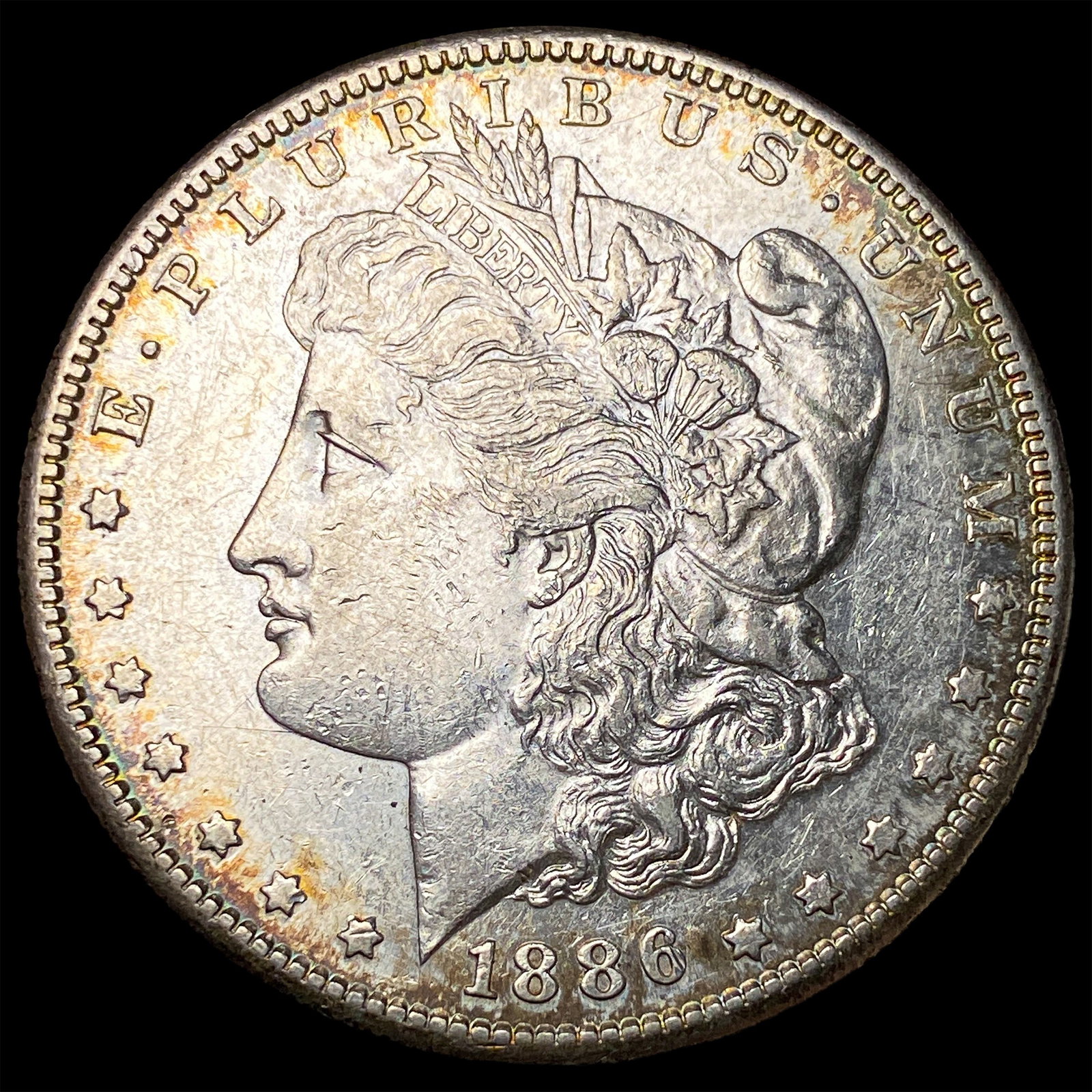 1886-S Silver Morgan Dollar CHOICE AU: 1886-S Silver Morgan Dollar CHOICE AU