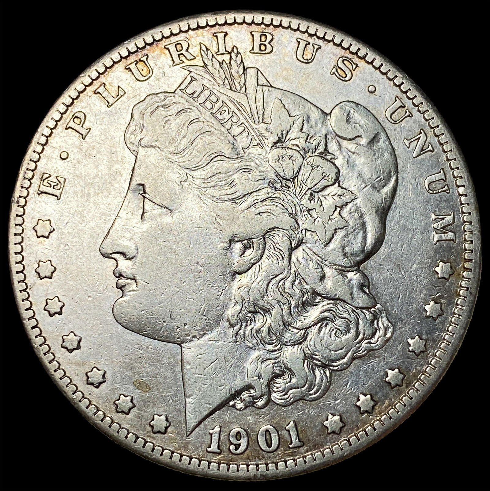 1901-S Silver Morgan Dollar NEARLY UNCIRCULATED: 1901-S Silver Morgan Dollar NEARLY UNCIRCULATED