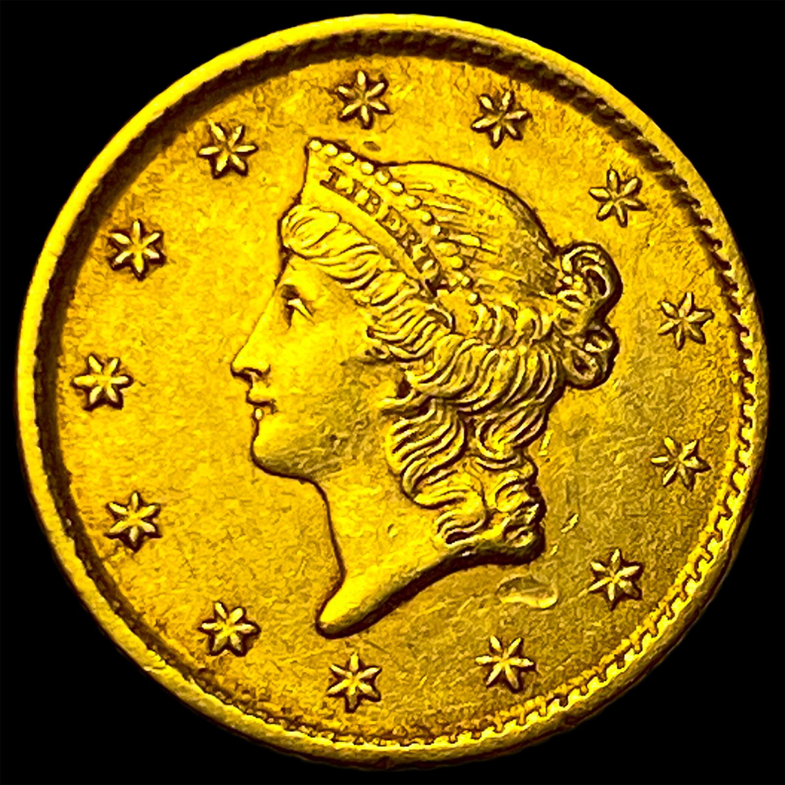 1853 Gold $1 Type 1 CHOICE AU: 1853 Gold $1 Type 1 CHOICE AU