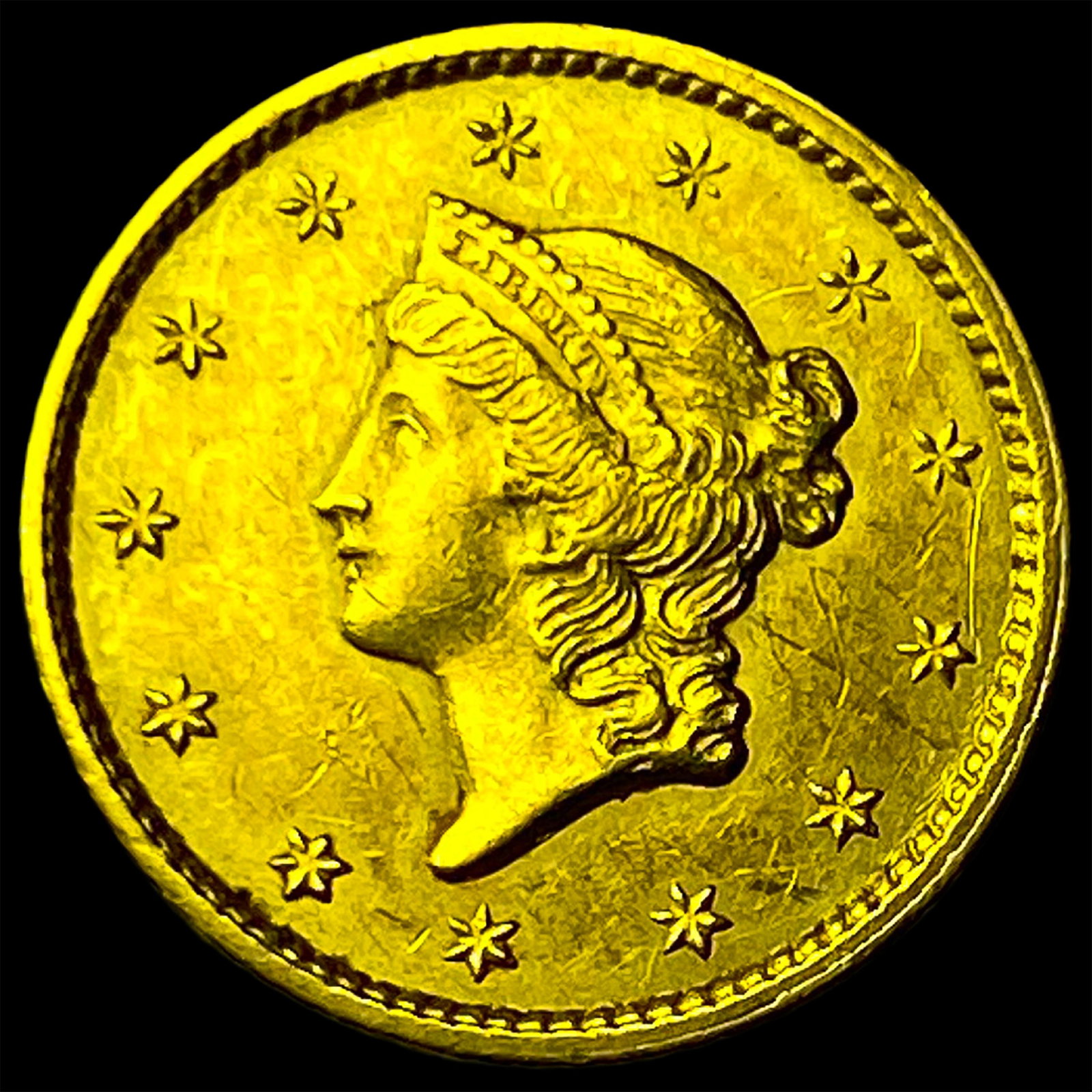 1849 Gold $1 Liberty Head UNCIRCULATED: 1849 Gold $1 Liberty Head UNCIRCULATED