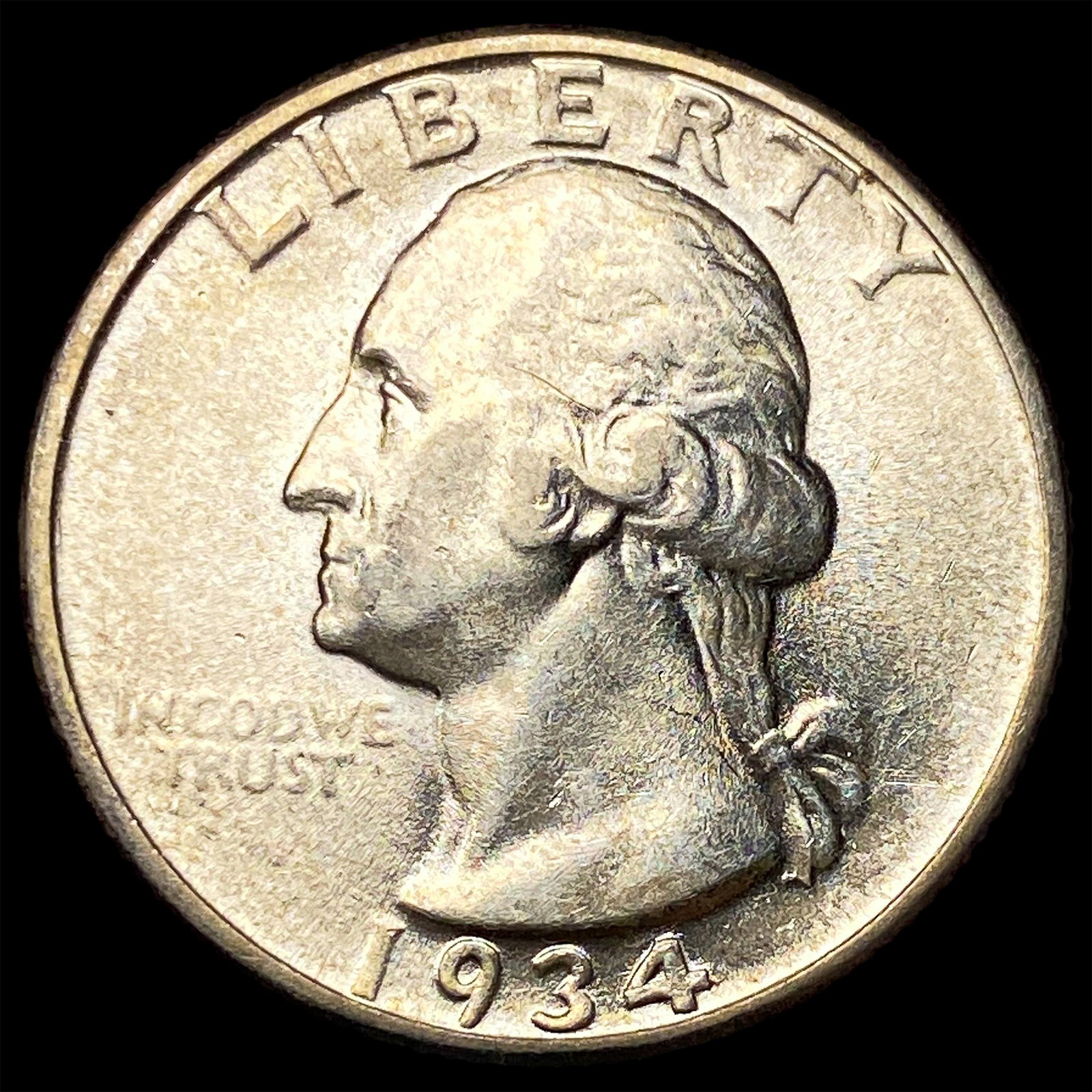 1934 Washington Quarter CHOICE AU: 1934 Washington Quarter CHOICE AU