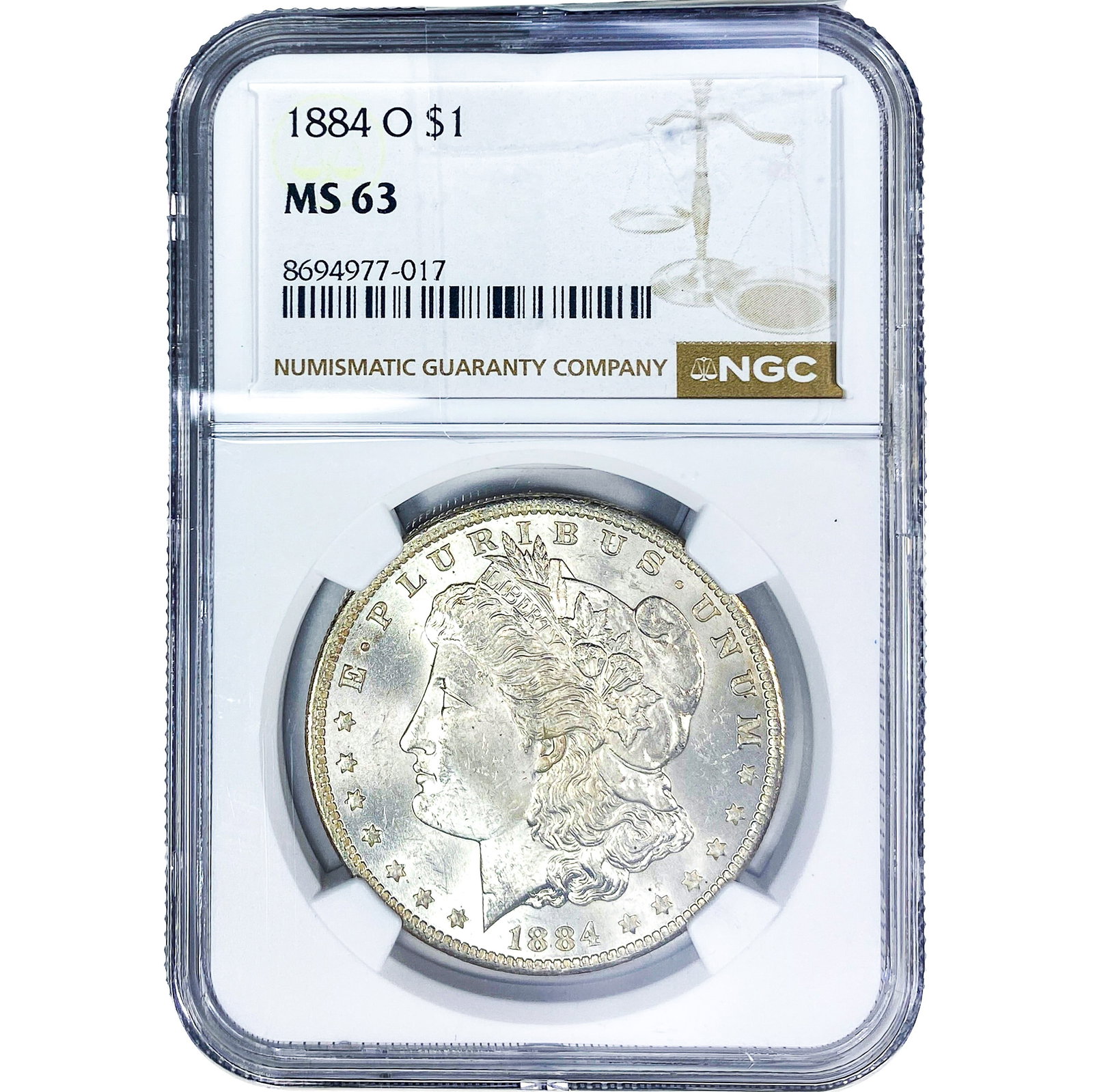 1884-O Morgan Silver Dollar NGC MS63 (1 of 2)