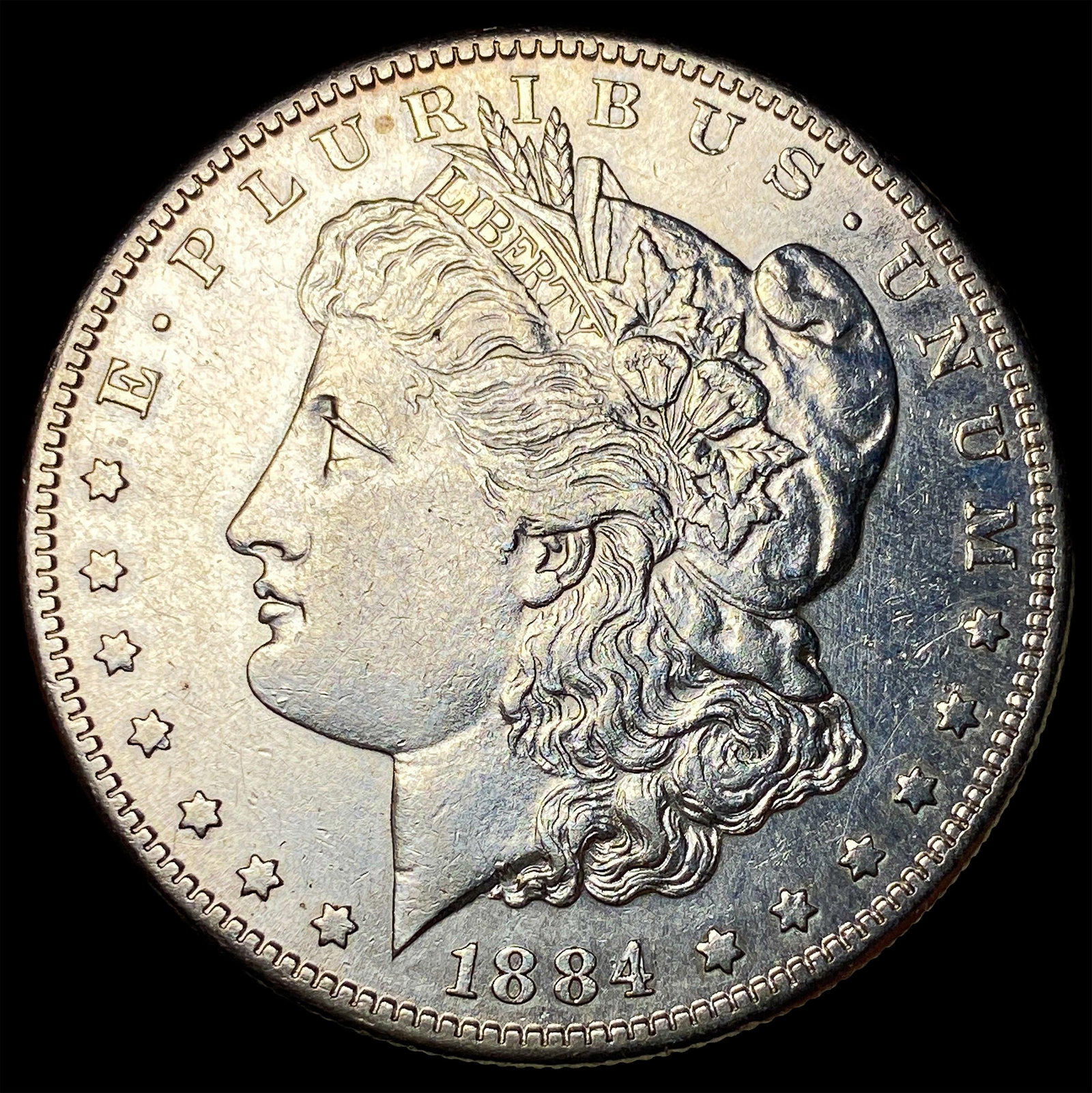 1884-S Silver Morgan Dollar CHOICE AU: 1884-S Silver Morgan Dollar CHOICE AU