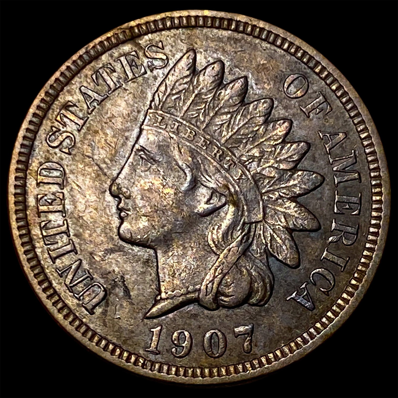 1907 Indian Head Cent CHOICE AU (1 of 2)