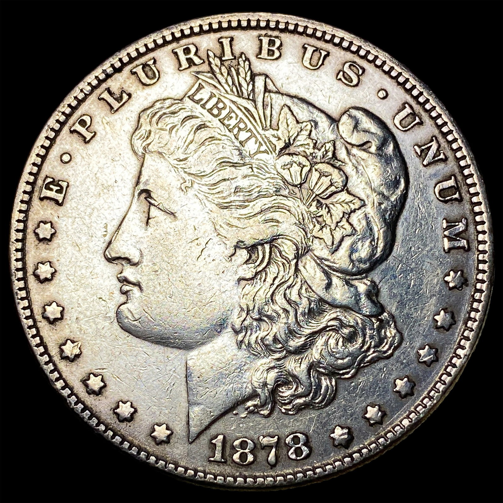 1878 Silver Morgan Dollar LIGHTLY CIRCULATED: 1878 Silver Morgan Dollar LIGHTLY CIRCULATED