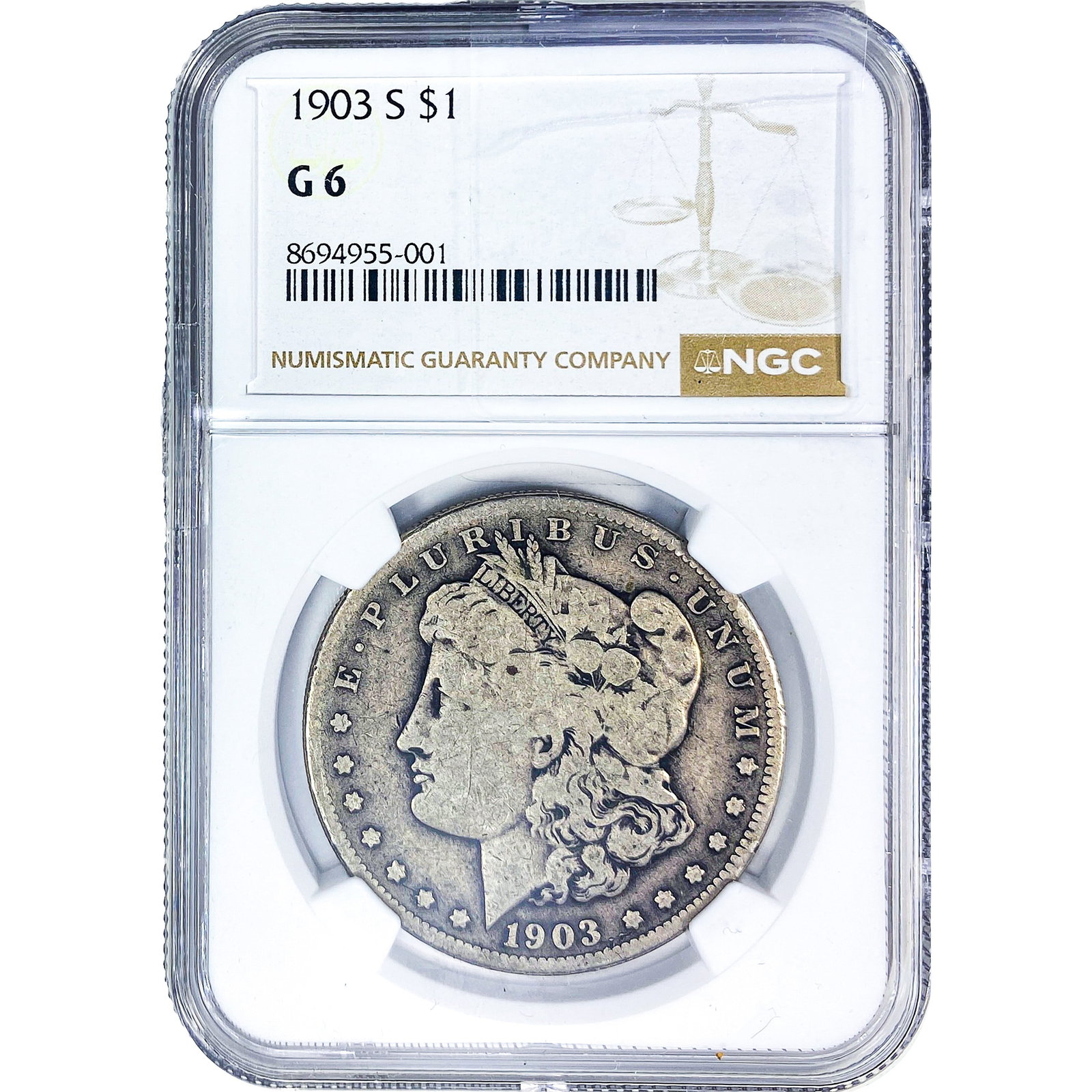 1903-S Morgan Silver Dollar NGC G6 (1 of 2)