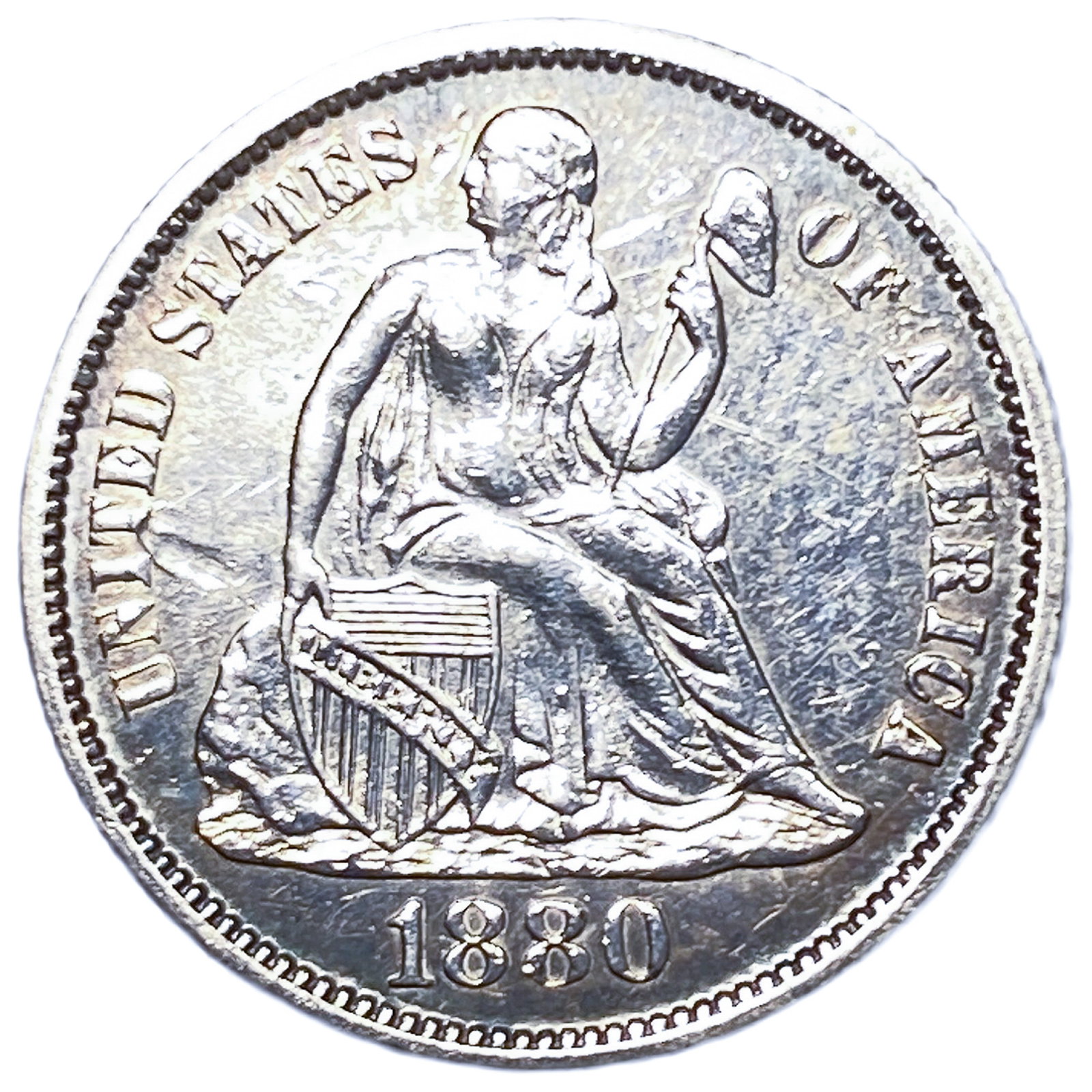 1880 Seated Liberty Dime (1 of 2)