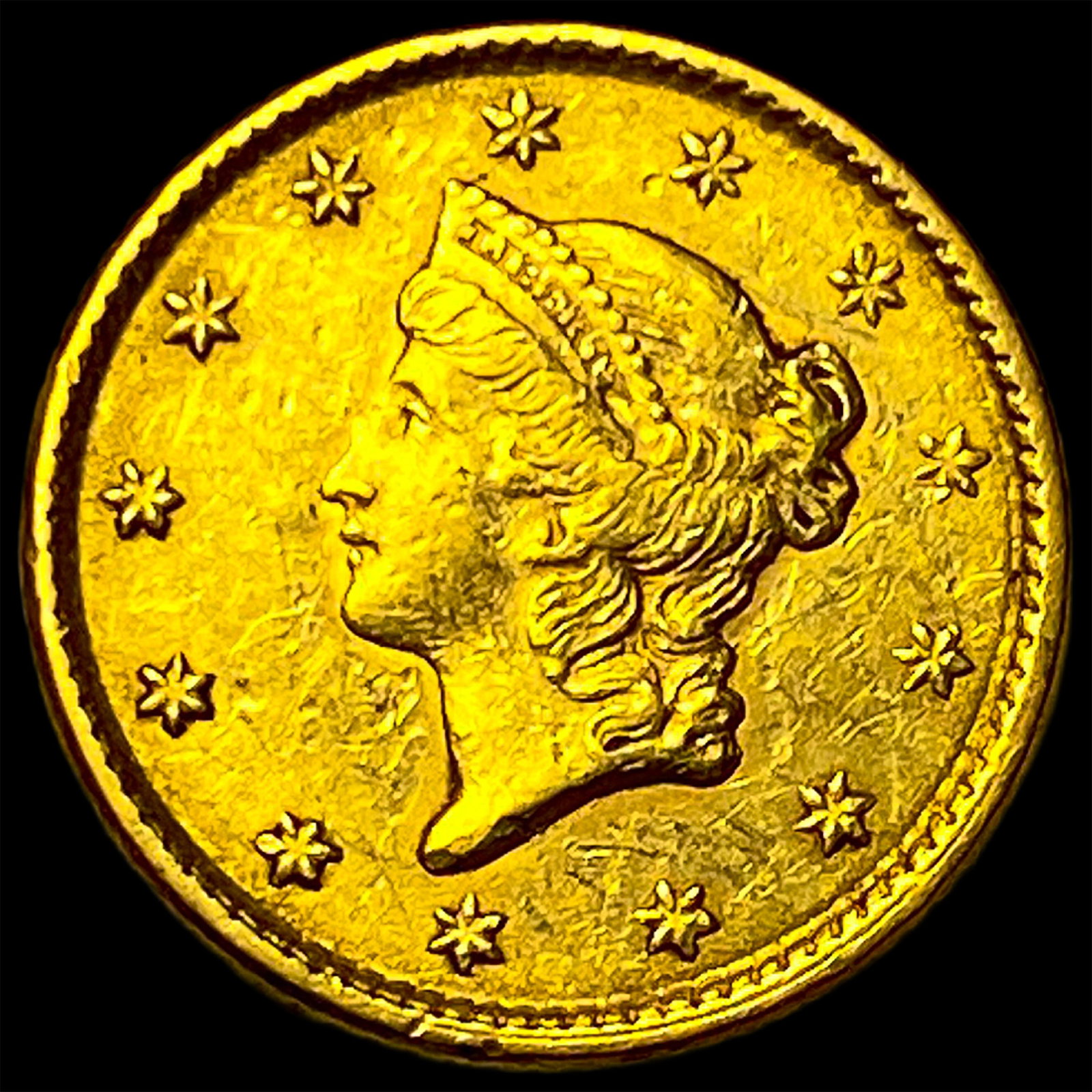 1853 Gold $1 Type 1 CHOICE AU: 1853 Gold $1 Type 1 CHOICE AU