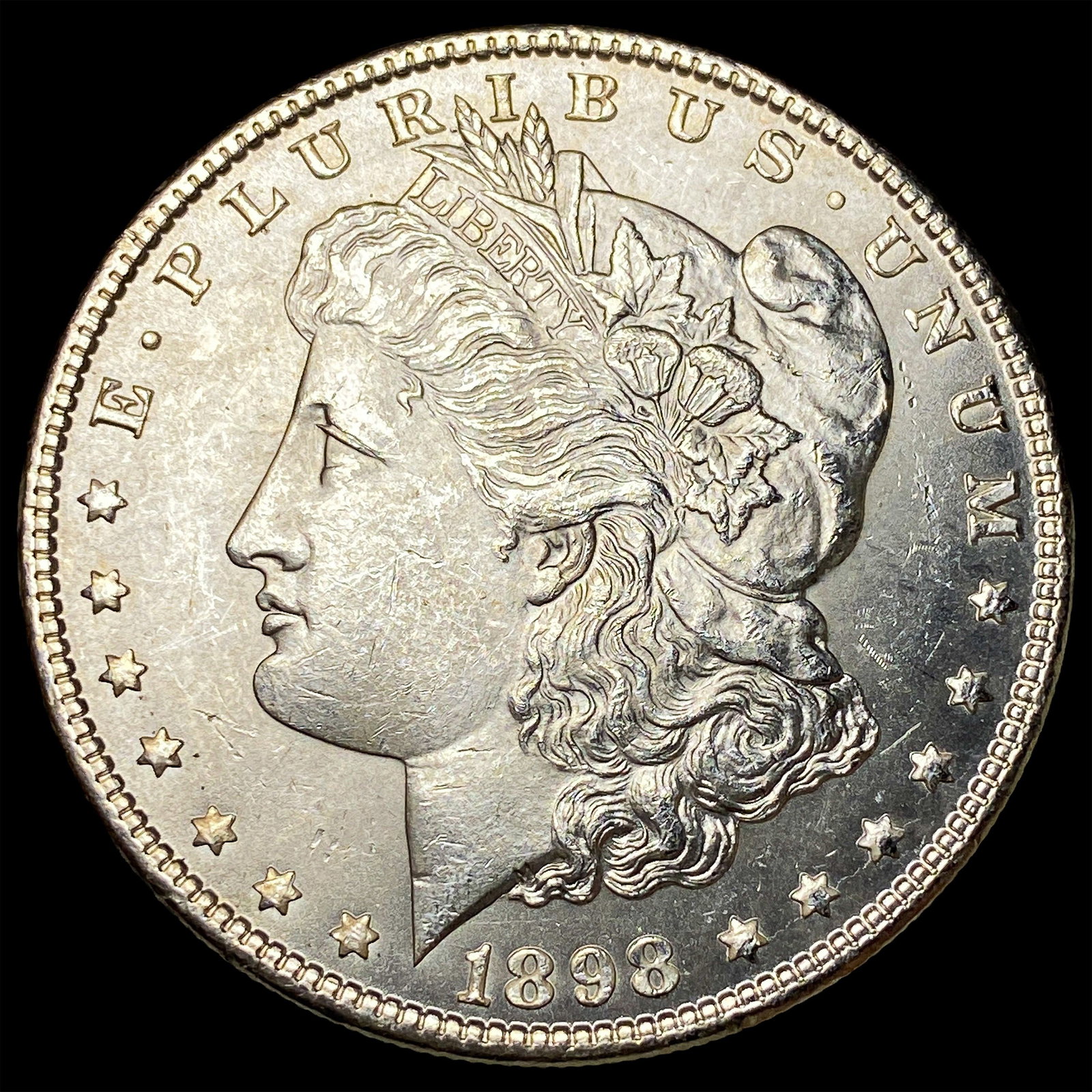 1898 Morgan Silver Dollar CHOICE BU: 1898 Morgan Silver Dollar CHOICE BU