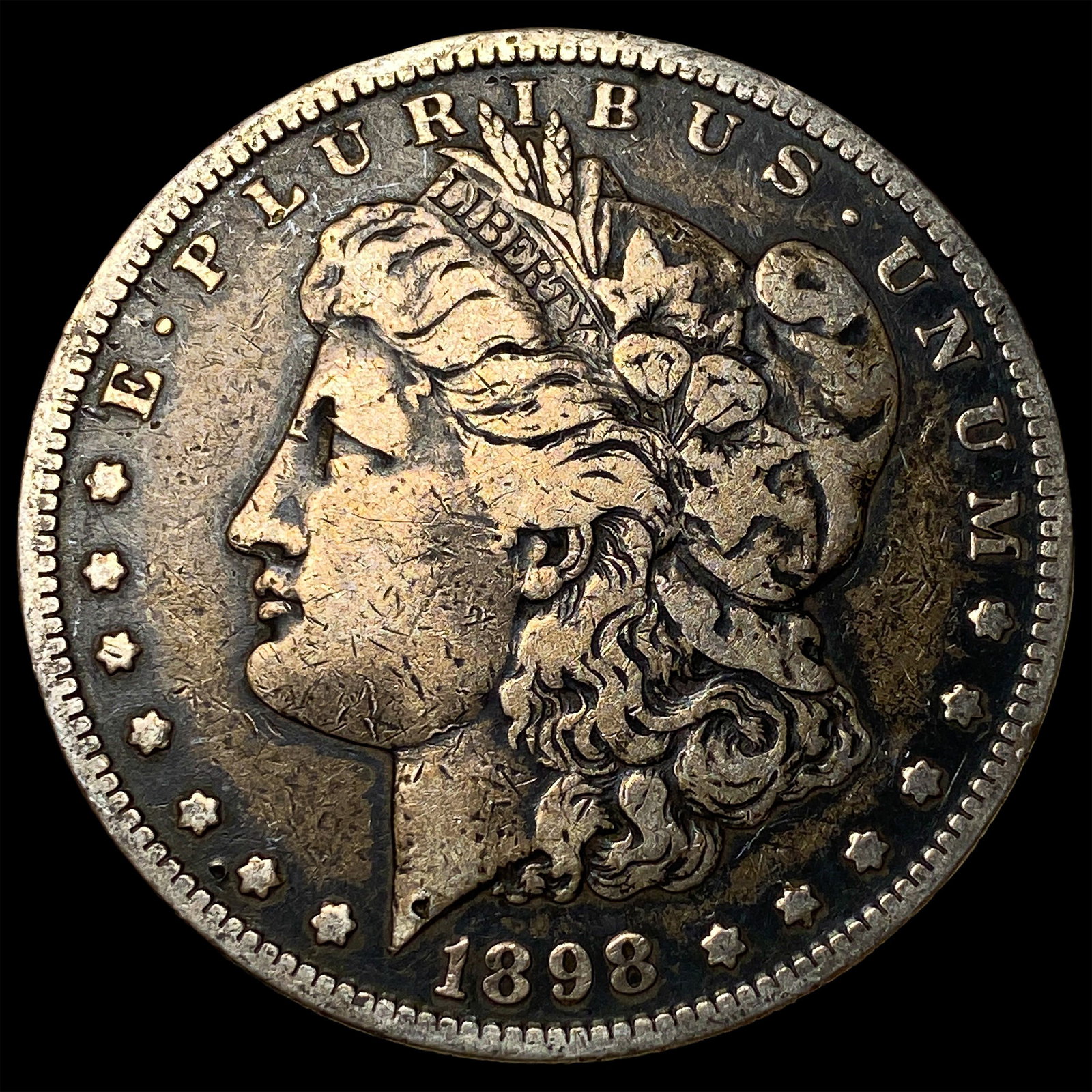 1898-S Silver Morgan Dollar NEARLY UNCIRCULATED: 1898-S Silver Morgan Dollar NEARLY UNCIRCULATED