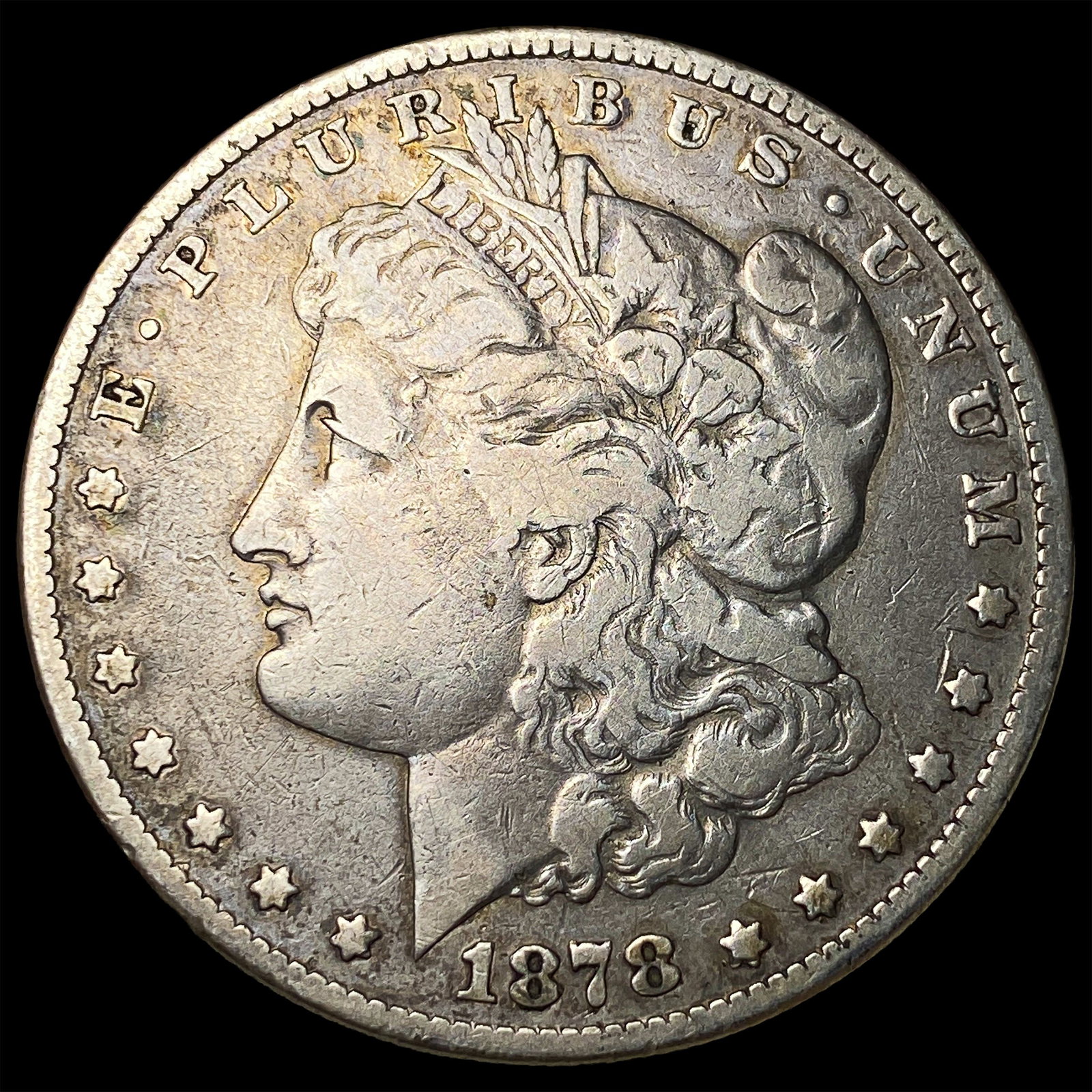 1878 Silver Morgan Dollar LIGHTLY CIRCULATED: 1878 Silver Morgan Dollar LIGHTLY CIRCULATED