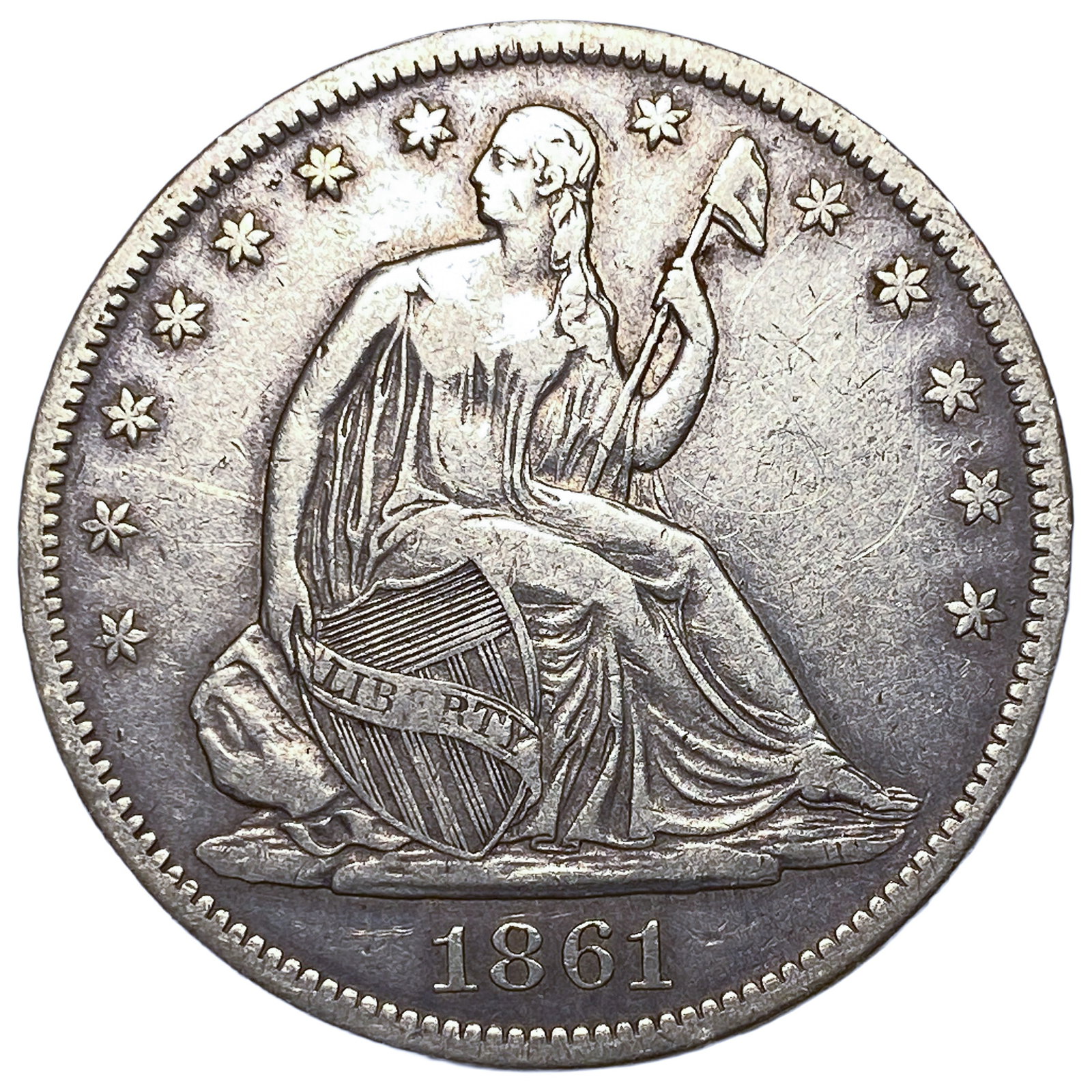 1861-S Seated Liberty Half Dollar: 1861-S Seated Liberty Half Dollar