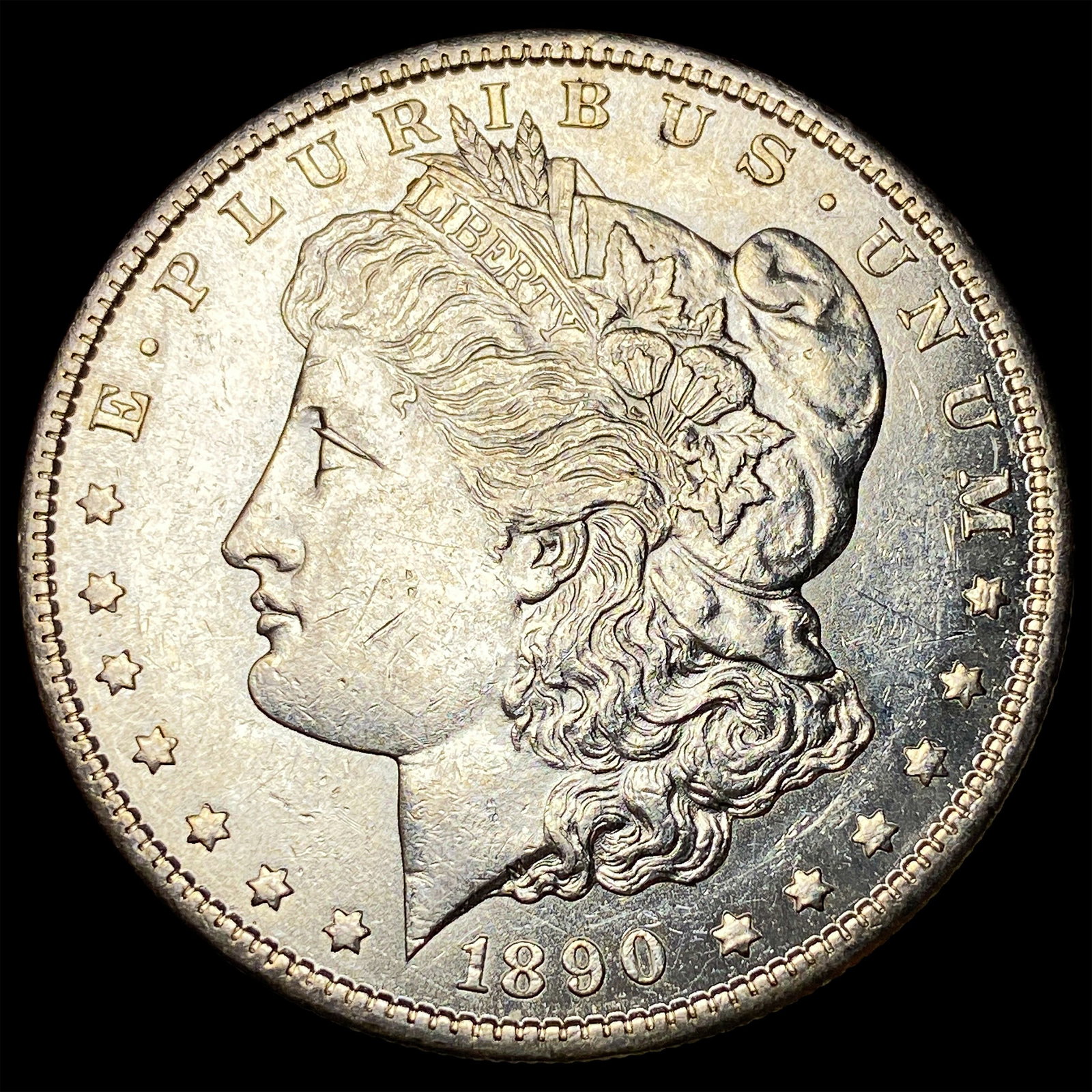 1890-S Silver Morgan Dollar CHOICE AU: 1890-S Silver Morgan Dollar CHOICE AU