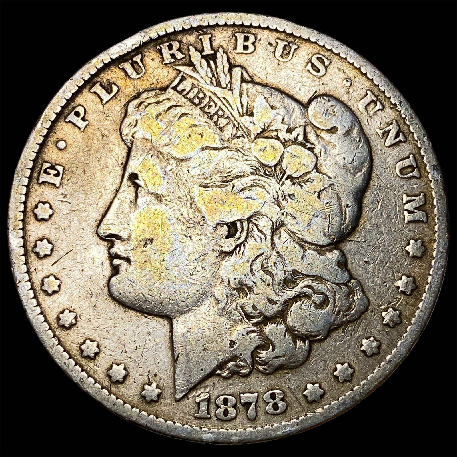 1878 Silver Morgan Dollar LIGHTLY CIRCULATED: 1878 Silver Morgan Dollar LIGHTLY CIRCULATED
