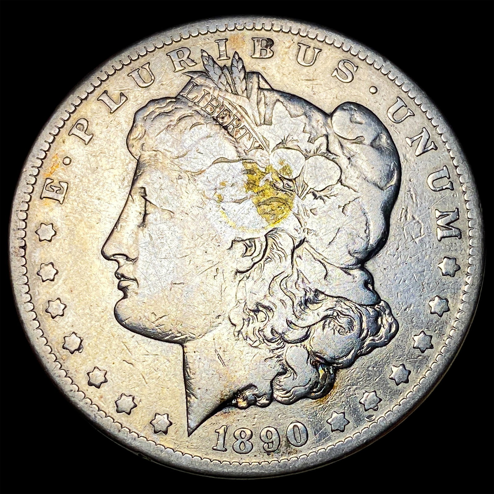 1890-S Silver Morgan Dollar LIGHTLY CIRCULATED: 1890-S Silver Morgan Dollar LIGHTLY CIRCULATED