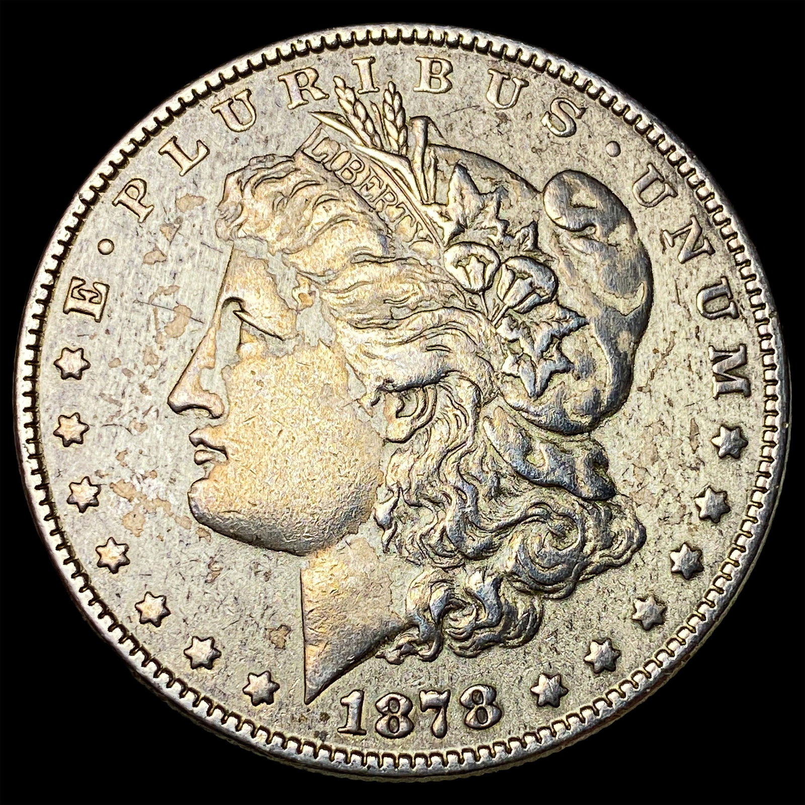 1878-S Silver Morgan Dollar LIGHTLY CIRCULATED: 1878-S Silver Morgan Dollar LIGHTLY CIRCULATED