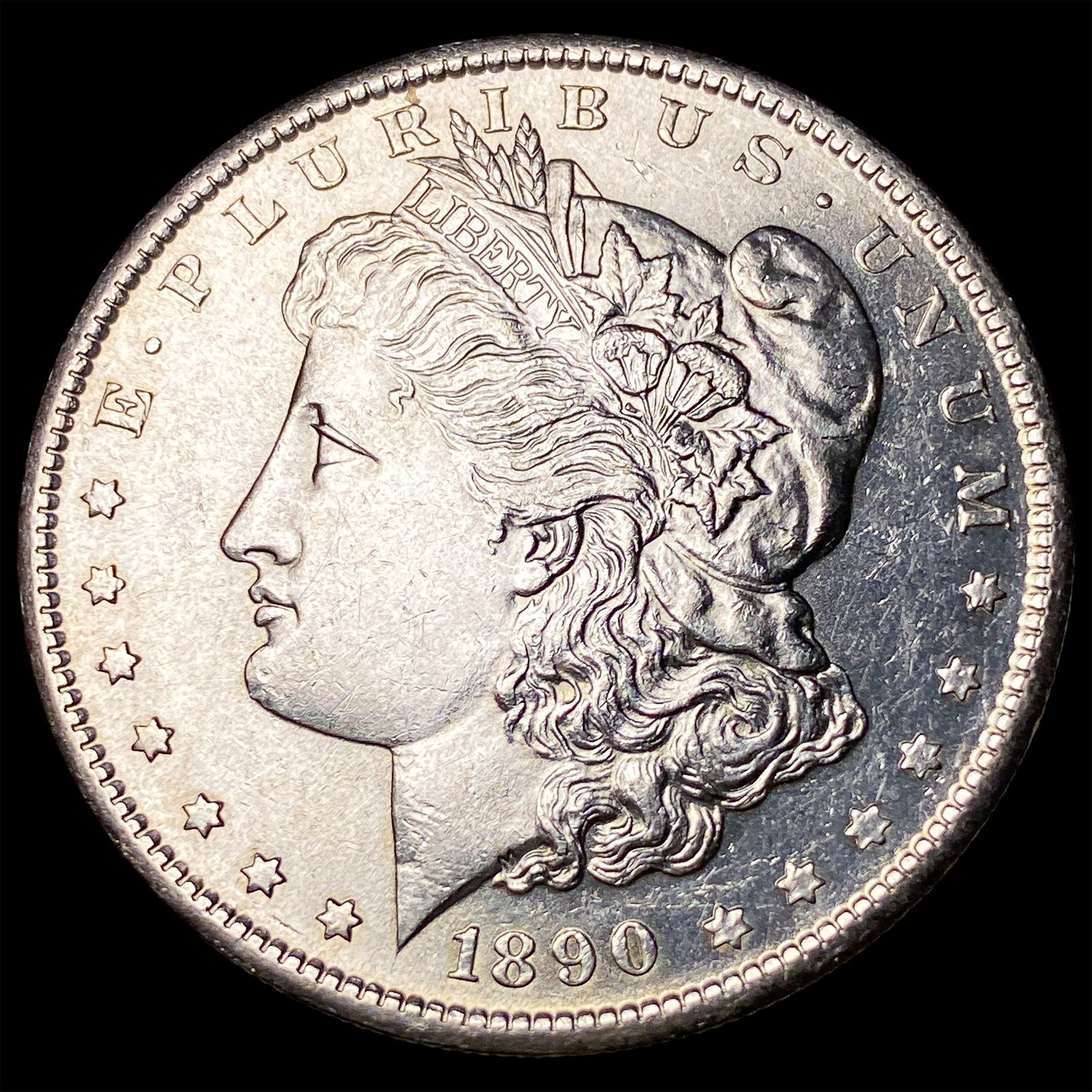 1890-S Silver Morgan Dollar CHOICE AU: 1890-S Silver Morgan Dollar CHOICE AU